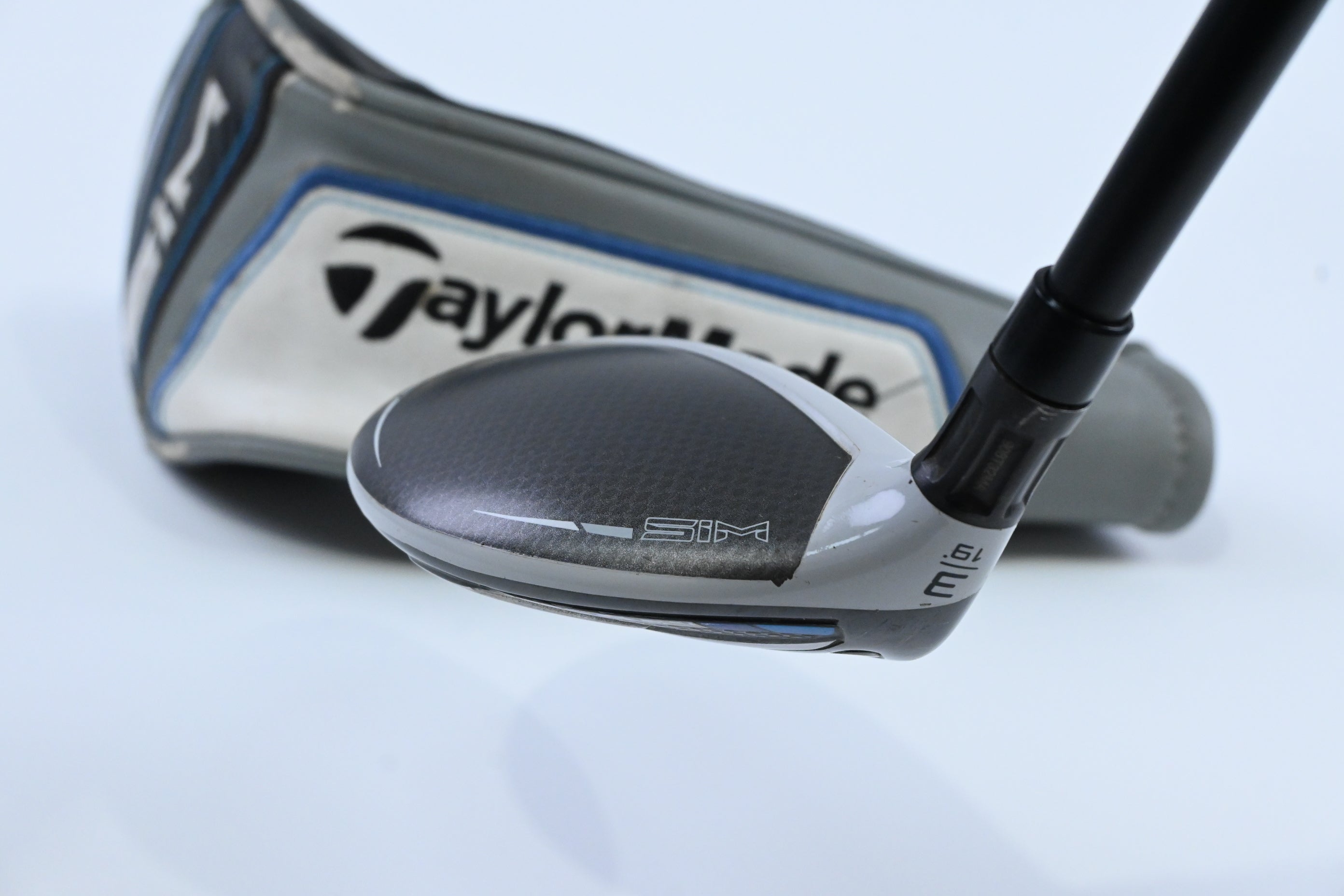 Left Hand Taylormade SIM Max #3 Hybrid / 19 Degree / Stiff Flex KBS Prototype 85