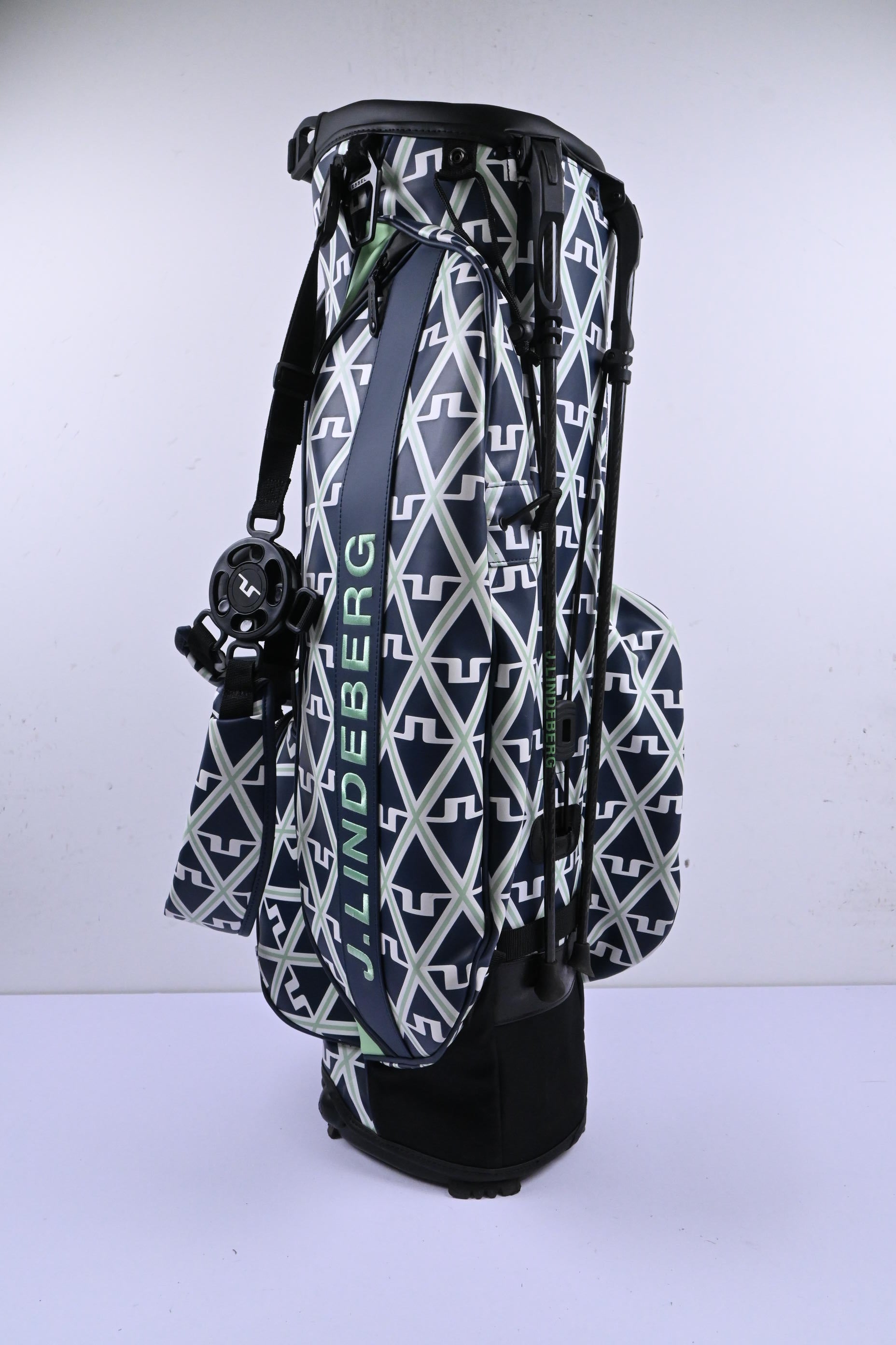 Vessel X J.Lindeberg Play Stand Bag / 6-Way Divider / Navy & Green