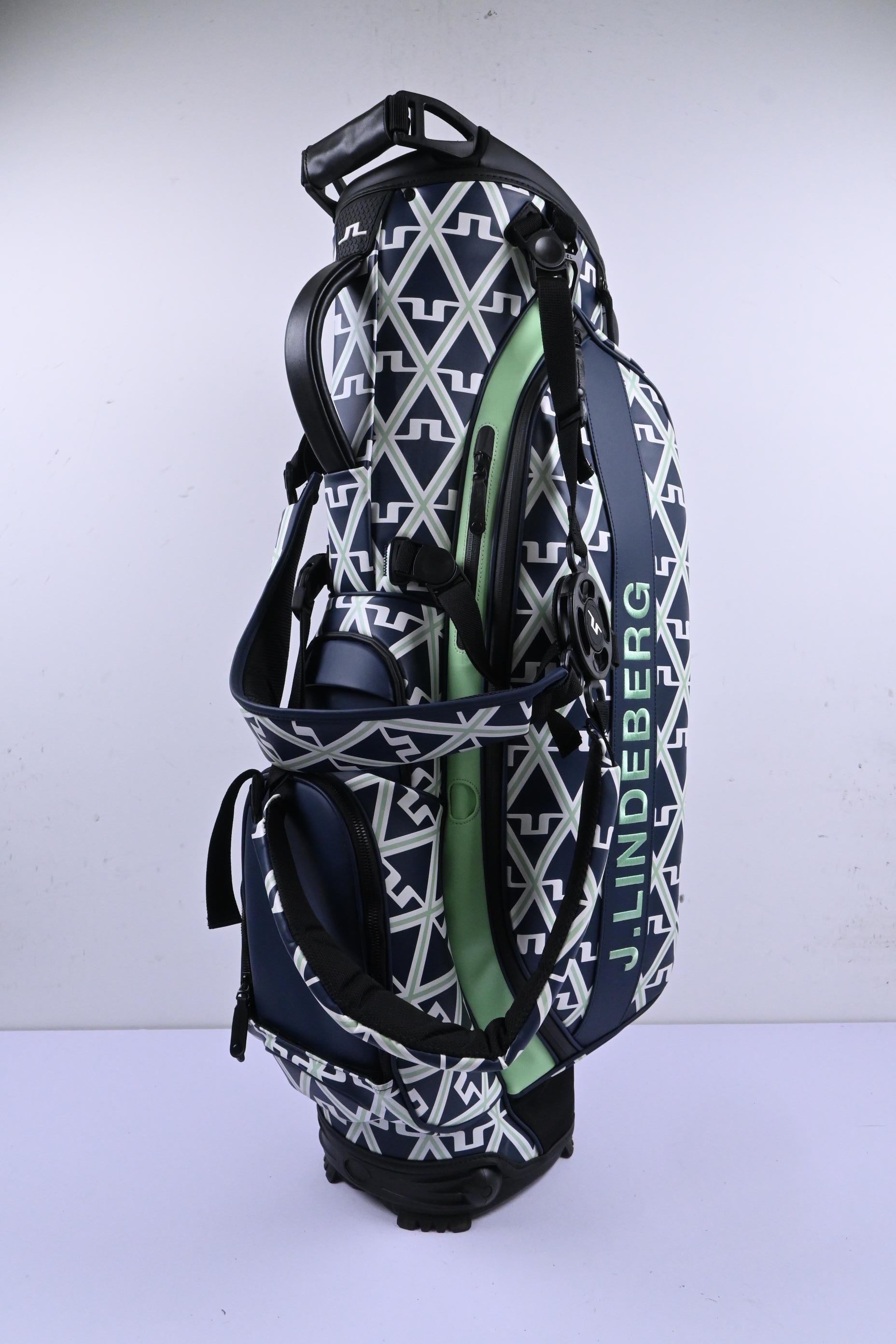 Vessel X J.Lindeberg Play Stand Bag / 6-Way Divider / Navy & Green