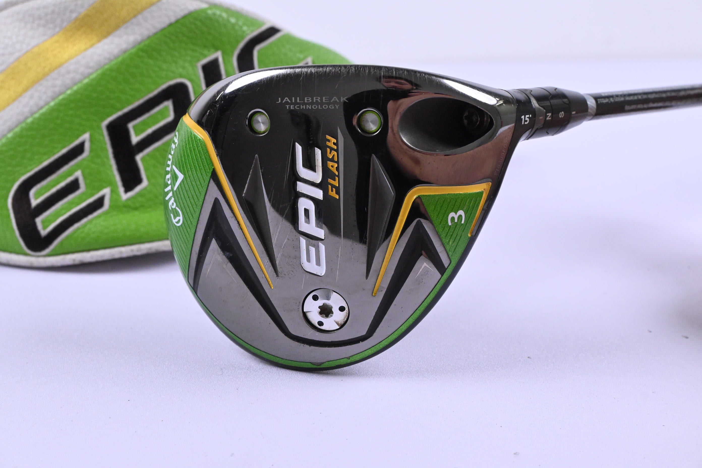 Callaway Epic Flash #3 Wood / 15 Degree / Regular Flex EvenFlow Green 65 Shaft