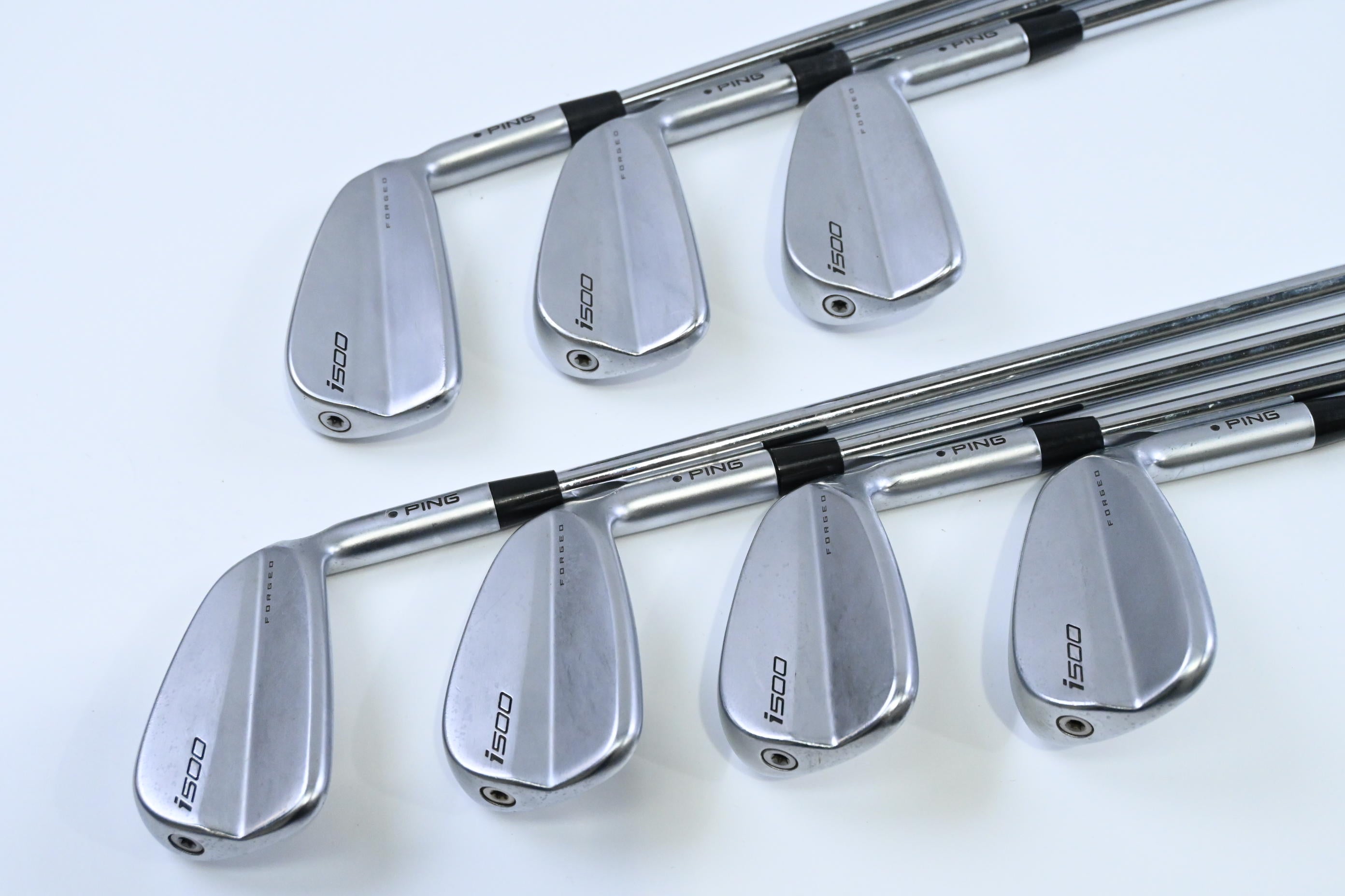 Ping i500 Irons / 4-PW / Black Dot / Regular Flex Ping AWT 2.0 Shafts