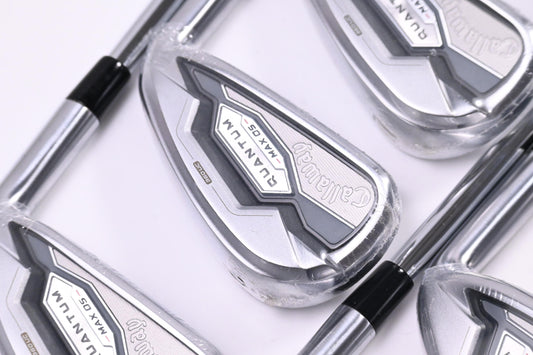 Callaway Quantum Max OS Irons / 5-PW+AW+SW / Stiff Flex KBS MAX 90 Shafts