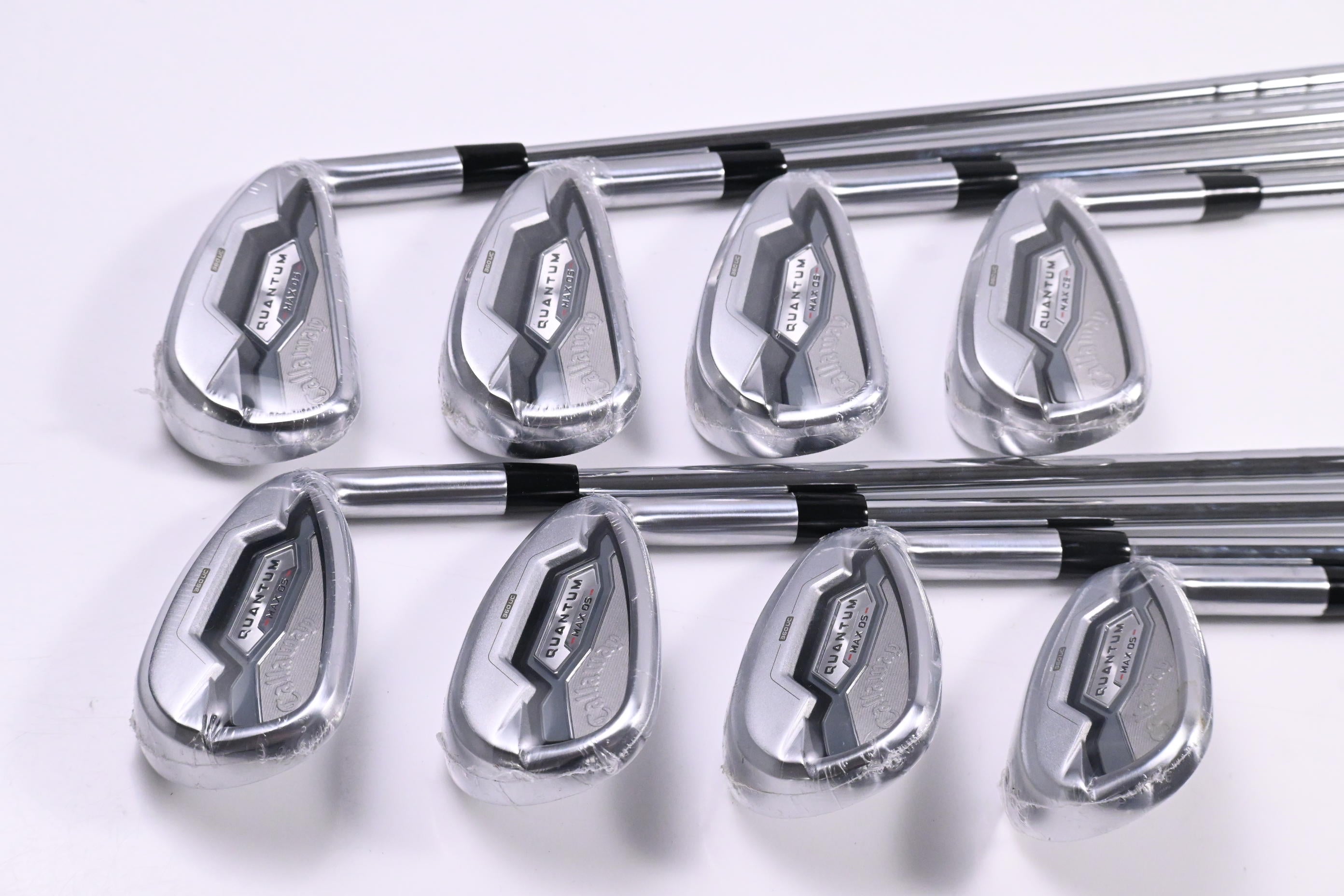Callaway Quantum Max OS Irons / 5-PW+AW+SW / Stiff Flex KBS MAX 90 Shafts