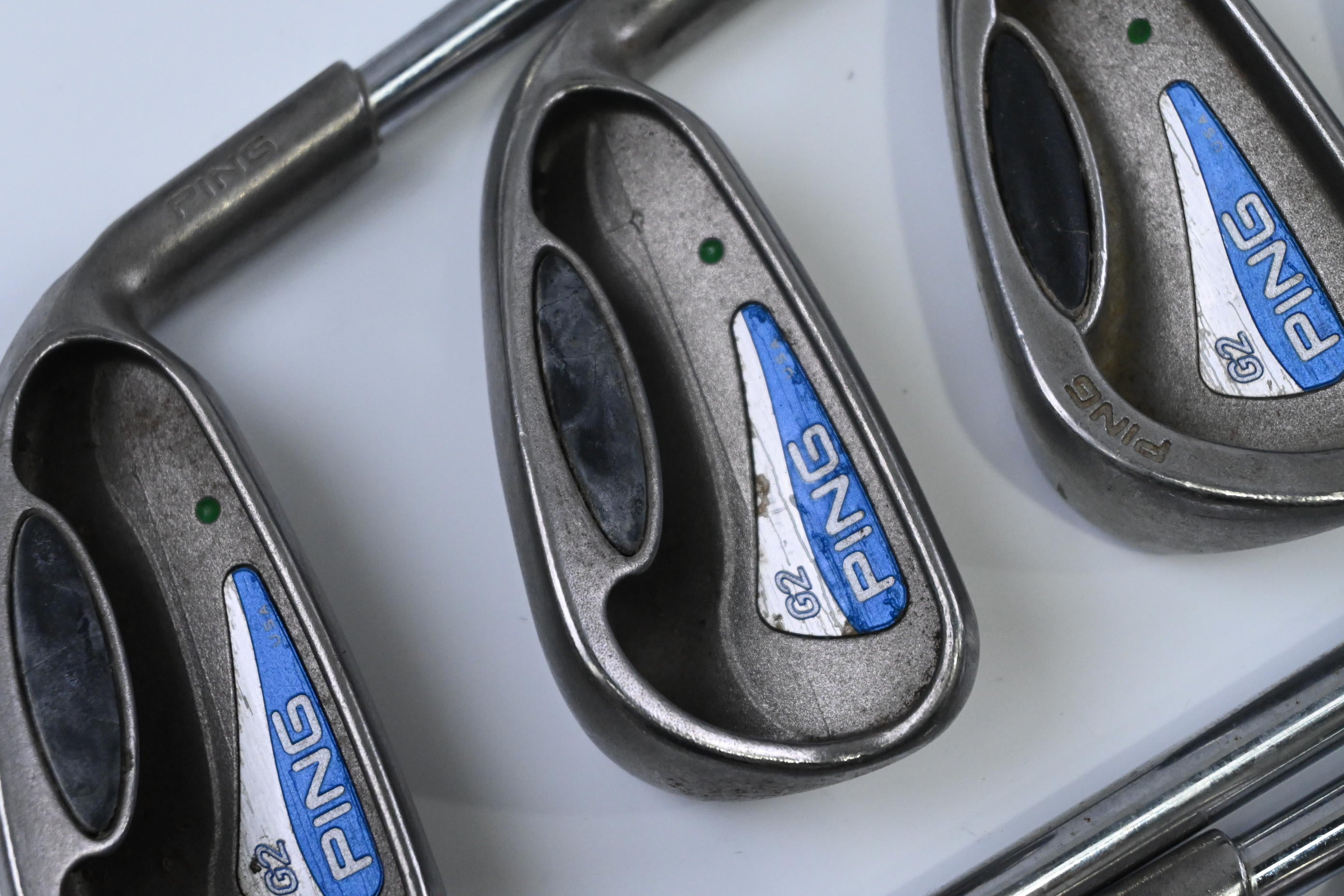 Ping G2 Irons / 4-PW+SW / Green Dot / Regular Flex Steel Shafts