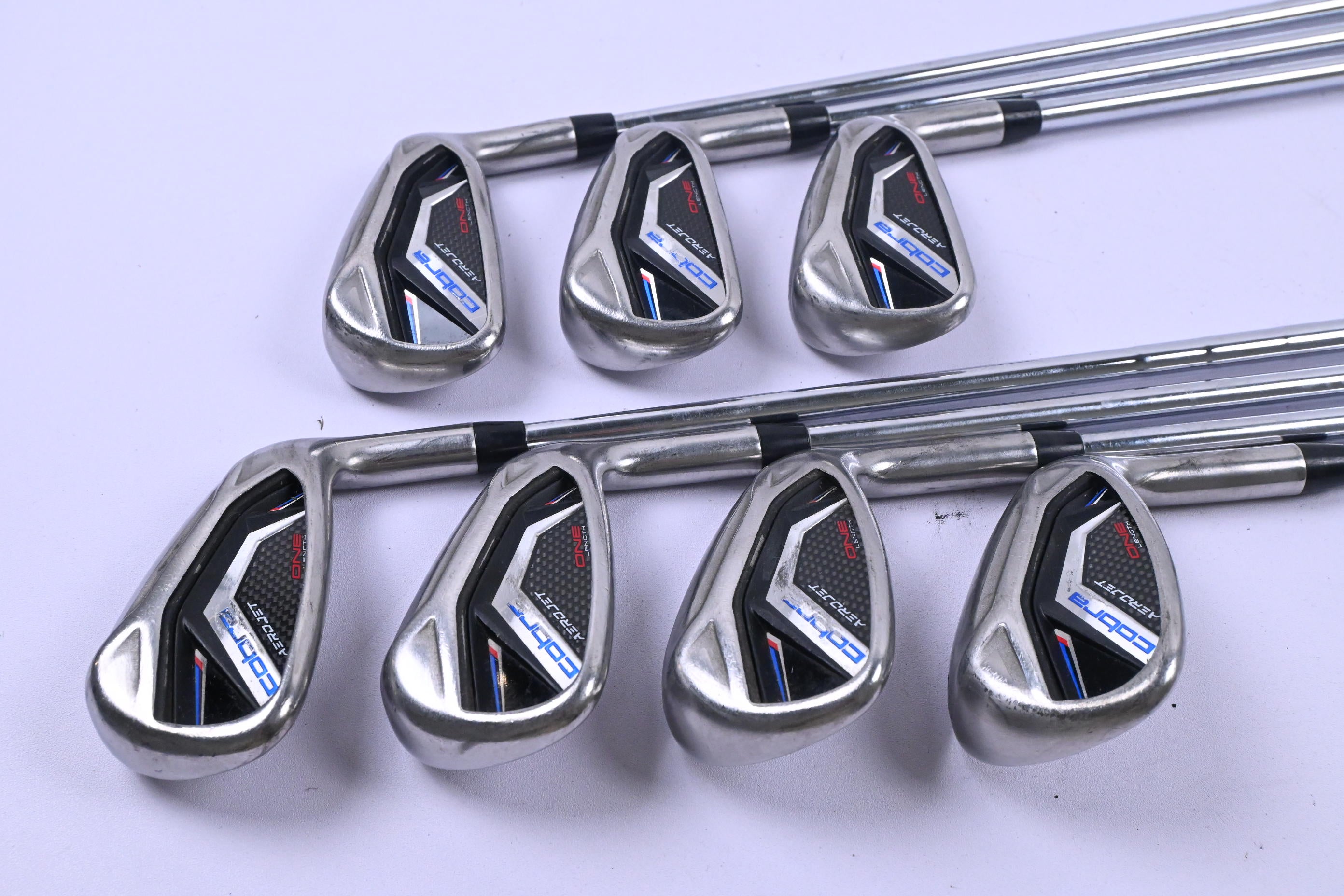 Cobra Aerojet One Length Irons / 5-PW+GW / Regular Flex KBS Tour Lite Shafts