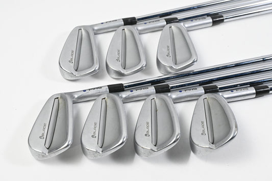Ping iBlade Irons / 4-PW / Blue Dot / Stiff Flex Dynamic Gold S200 Shafts
