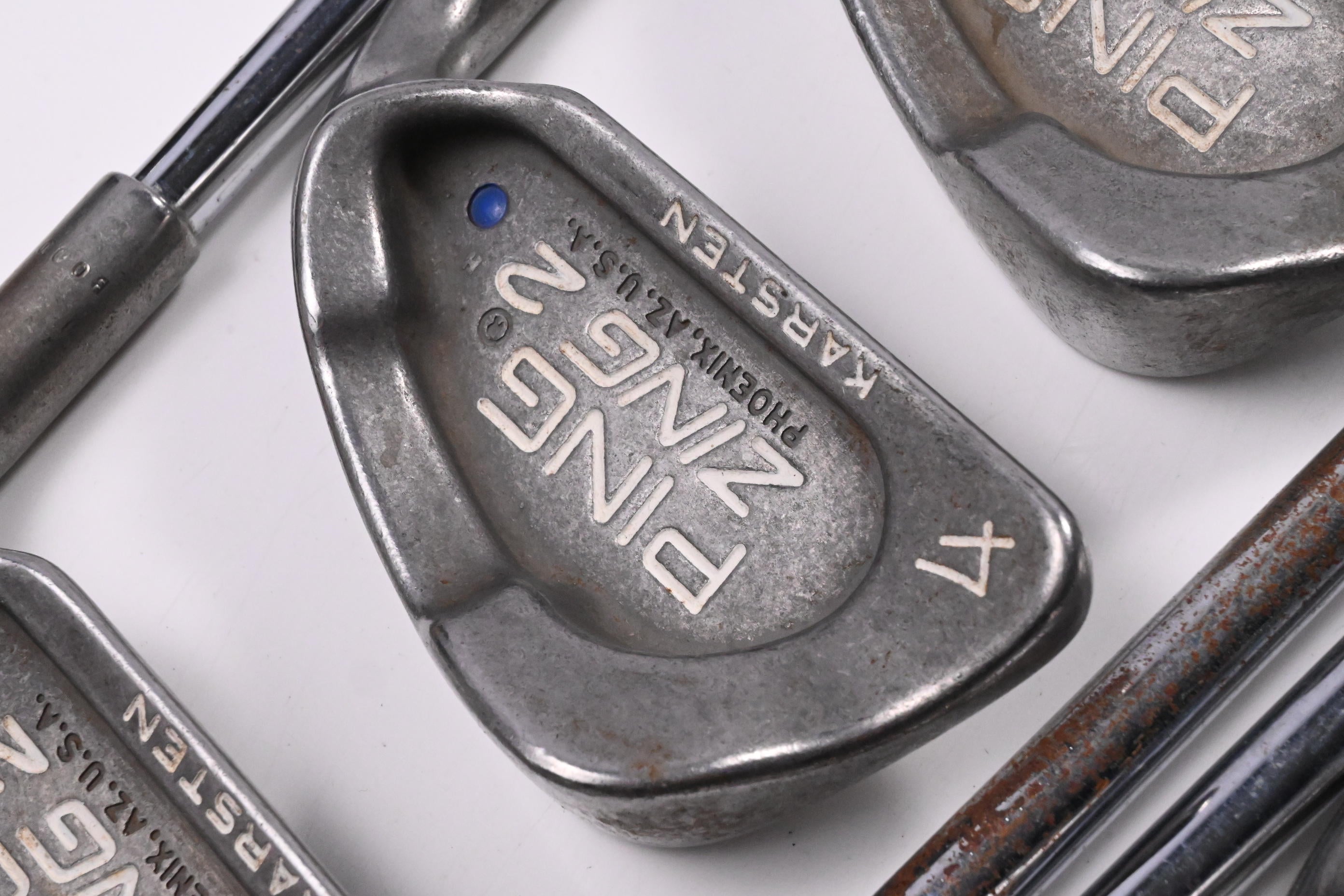 Ping Karsten Zing 2 Irons / 3-PW+SW / Blue Dot / X-Flex KBS Tour Shafts