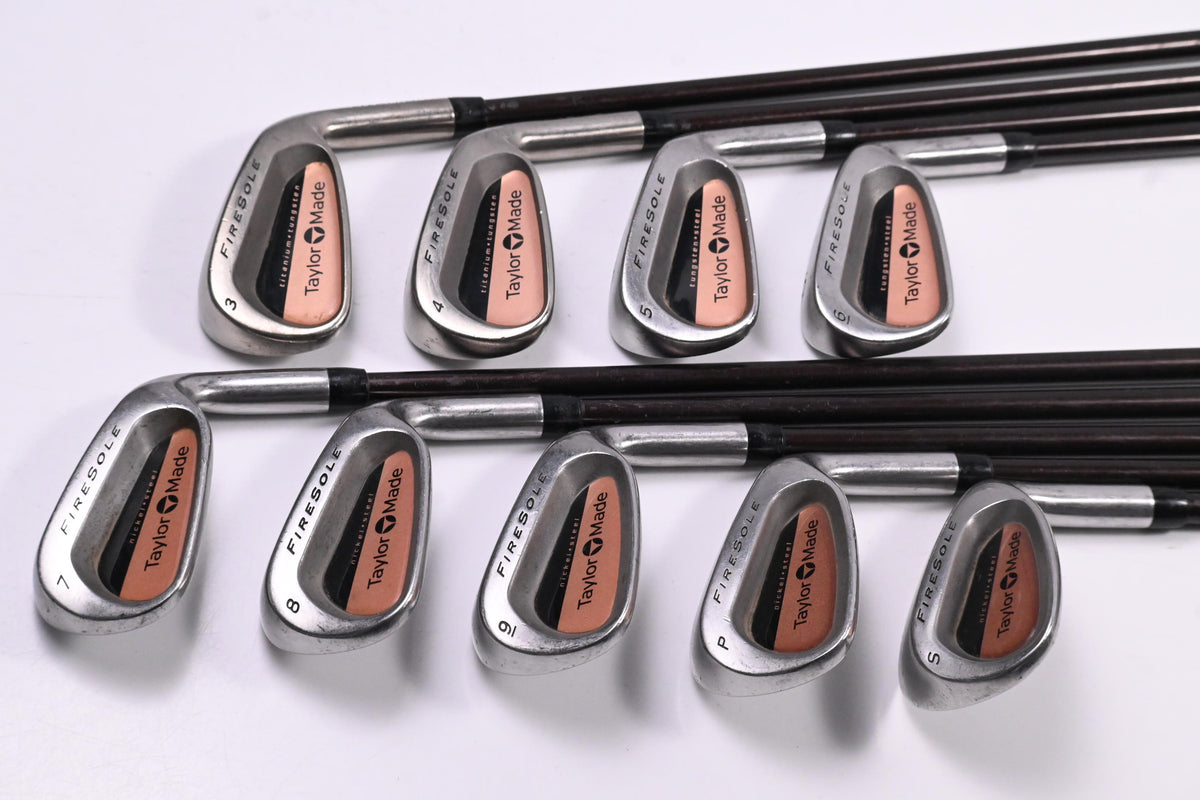 Taylormade Firesole Irons / 3-PW+SW / Regular Flex Taylormade Bubble 80 Shafts