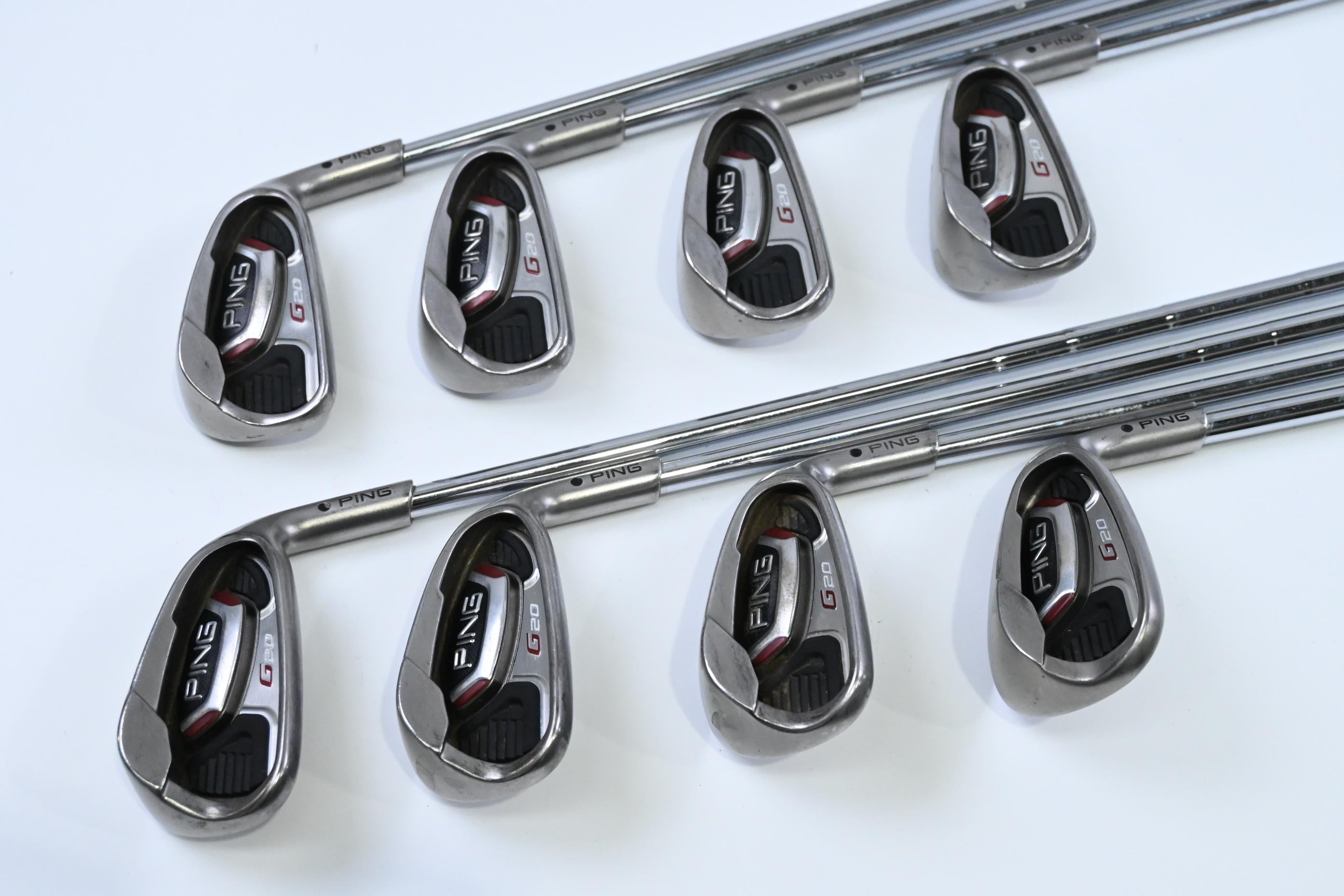 Ping G20 Irons / 4-PW+SW / Black Dot / Regular Flex Ping CFS Shafts