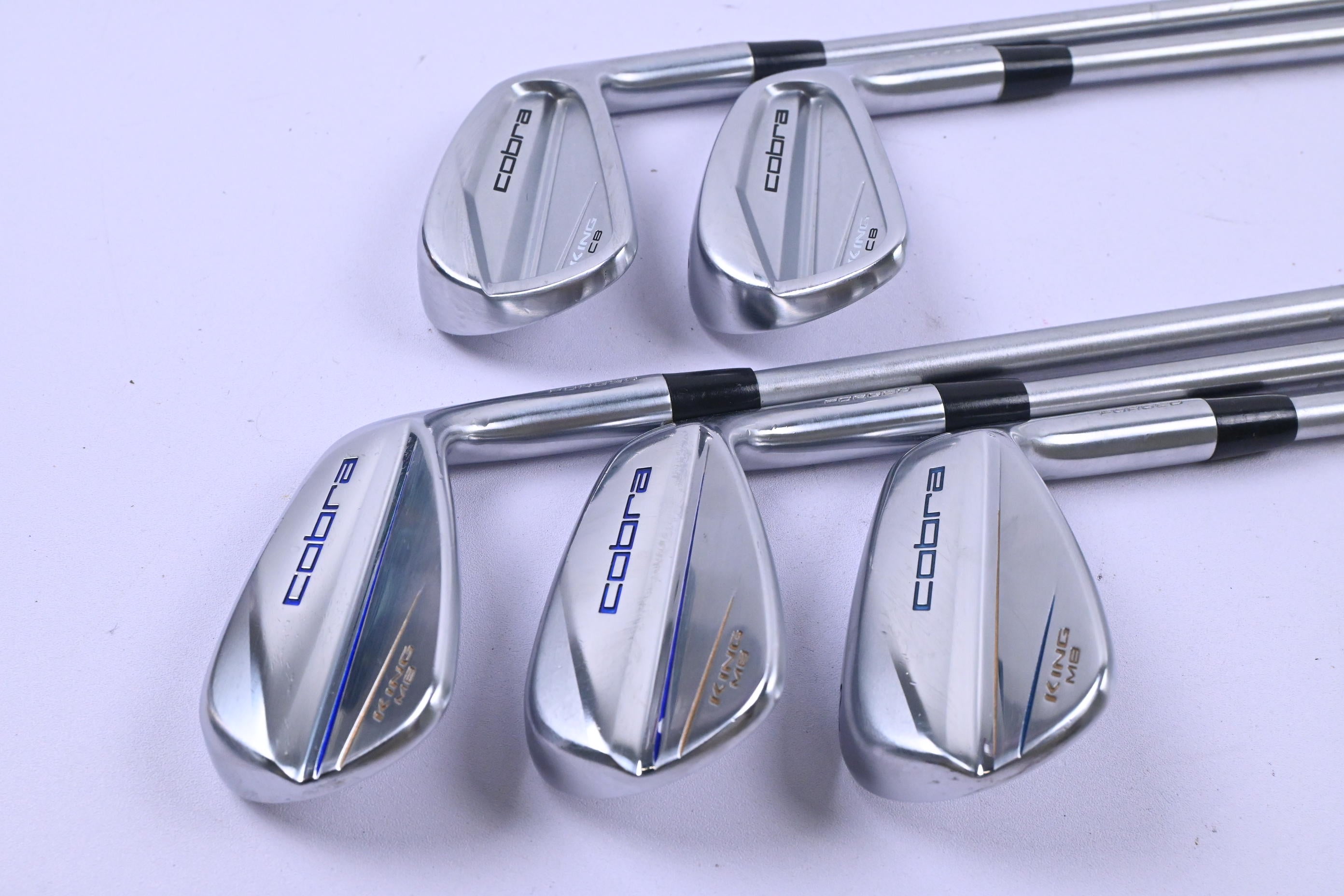 Cobra King MB/CB Combo Irons / 6-PW / Stiff Flex KBS Tour C-Taper 110 Shafts