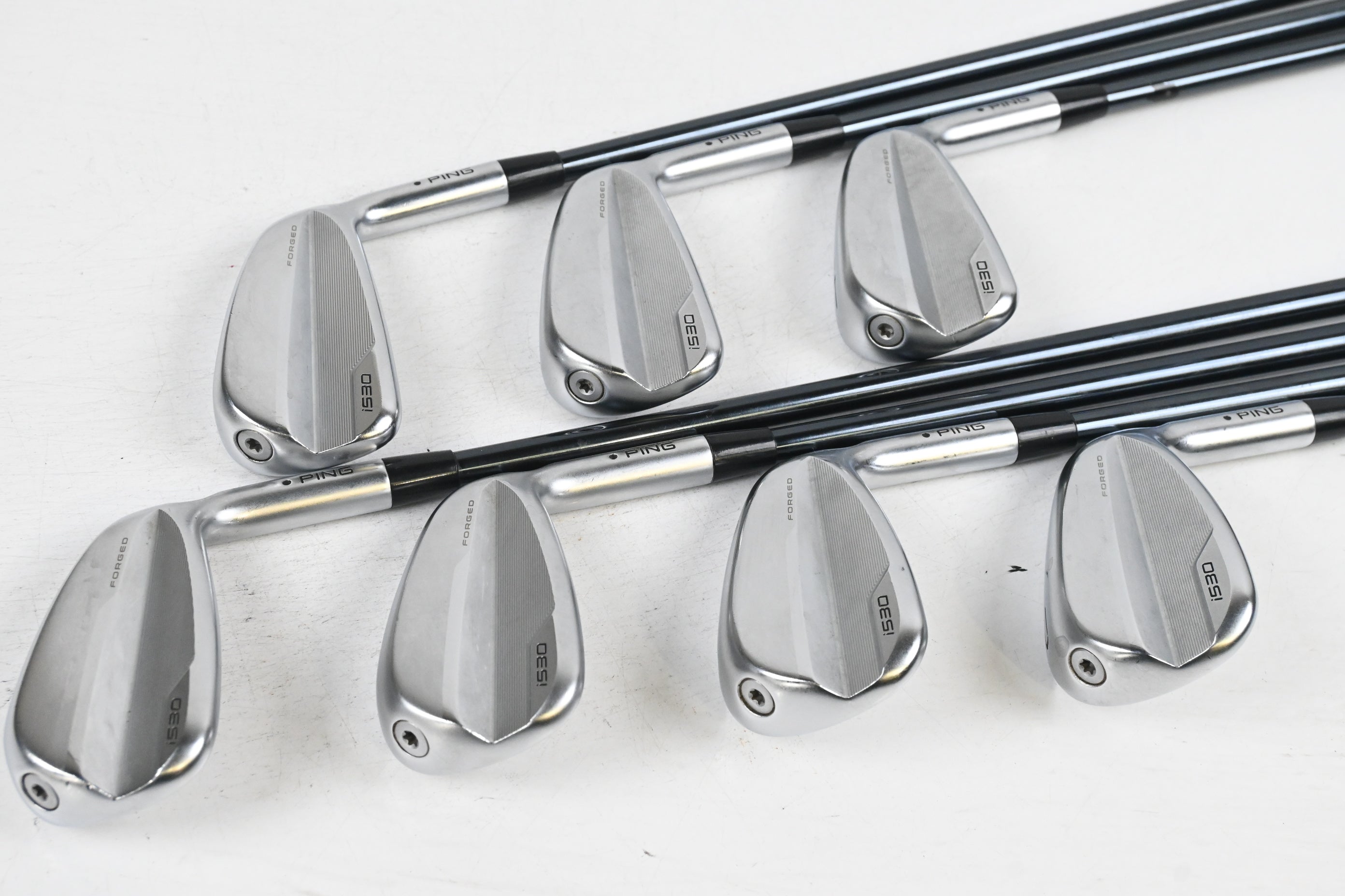 Ping i530 Irons / 5-PW+GW / Black Dot / Stiff Flex UST Mamiya Recoil Dart 75 Shafts