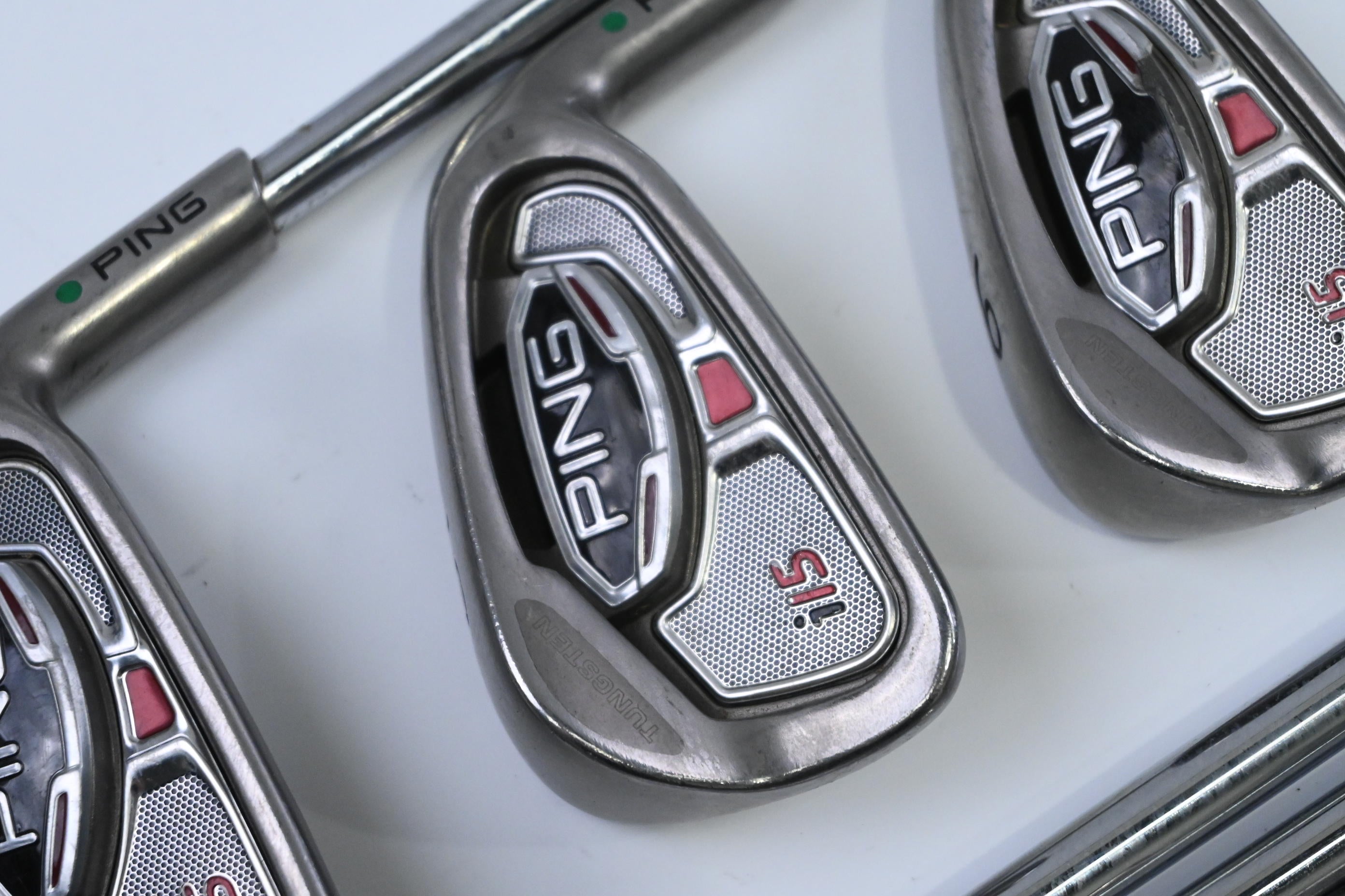 Ping i15 Irons / 4-PW / Green Dot / Regular Flex Ping AWT Shafts