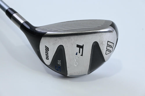 Left Hand Mizuno F-50 #5 Wood / 18 Degree / Regular Flex Exsar FS2