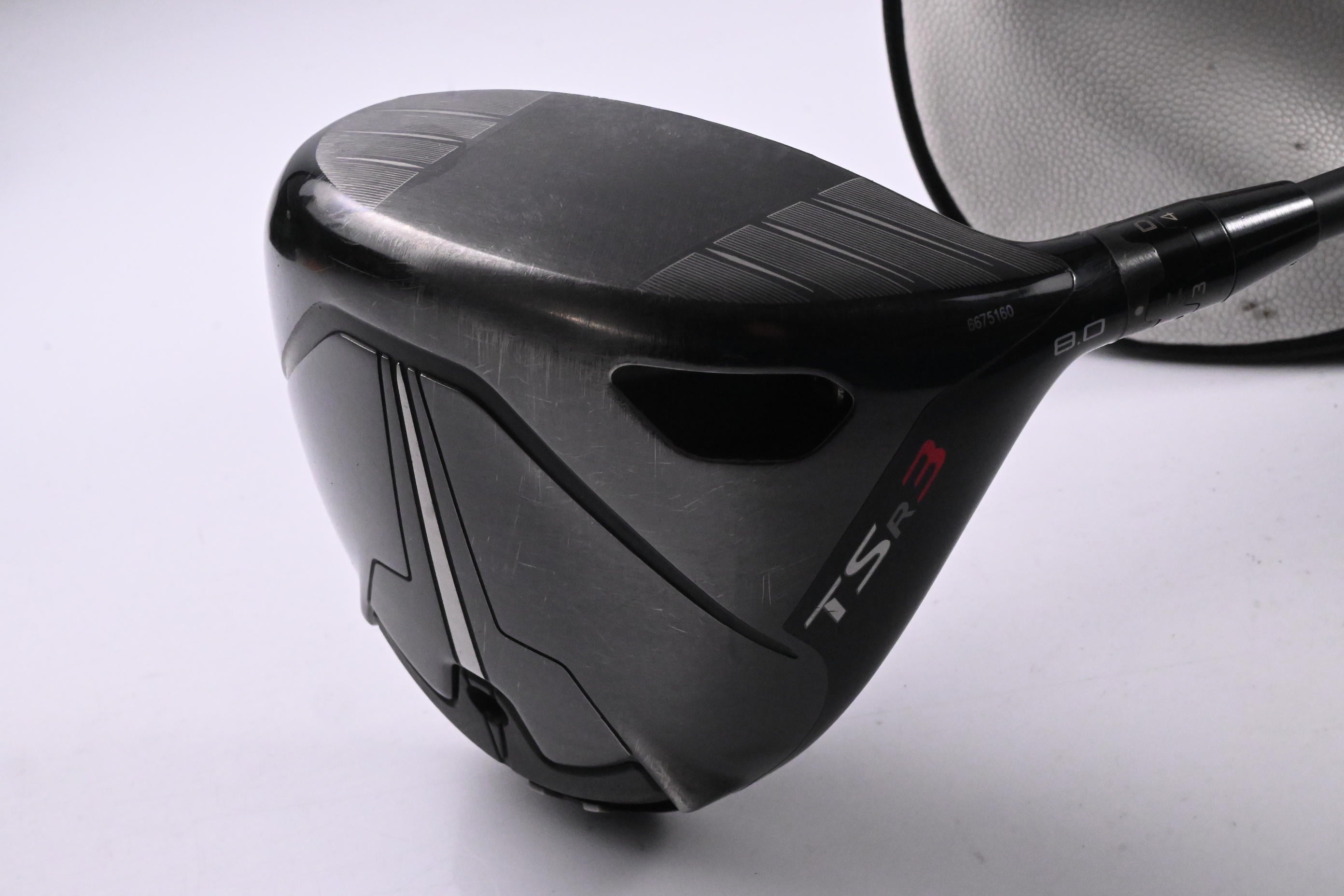 Titleist TSR3 Driver / 8 Degree / Stiff Flex HZRDUS Smoke Black 60 Shaft