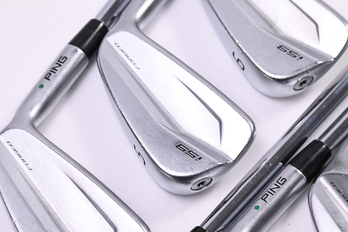 Ping i59 Irons / 4-PW / Green Dot / Stiff Flex Dynamic Gold 120 S300 Shafts