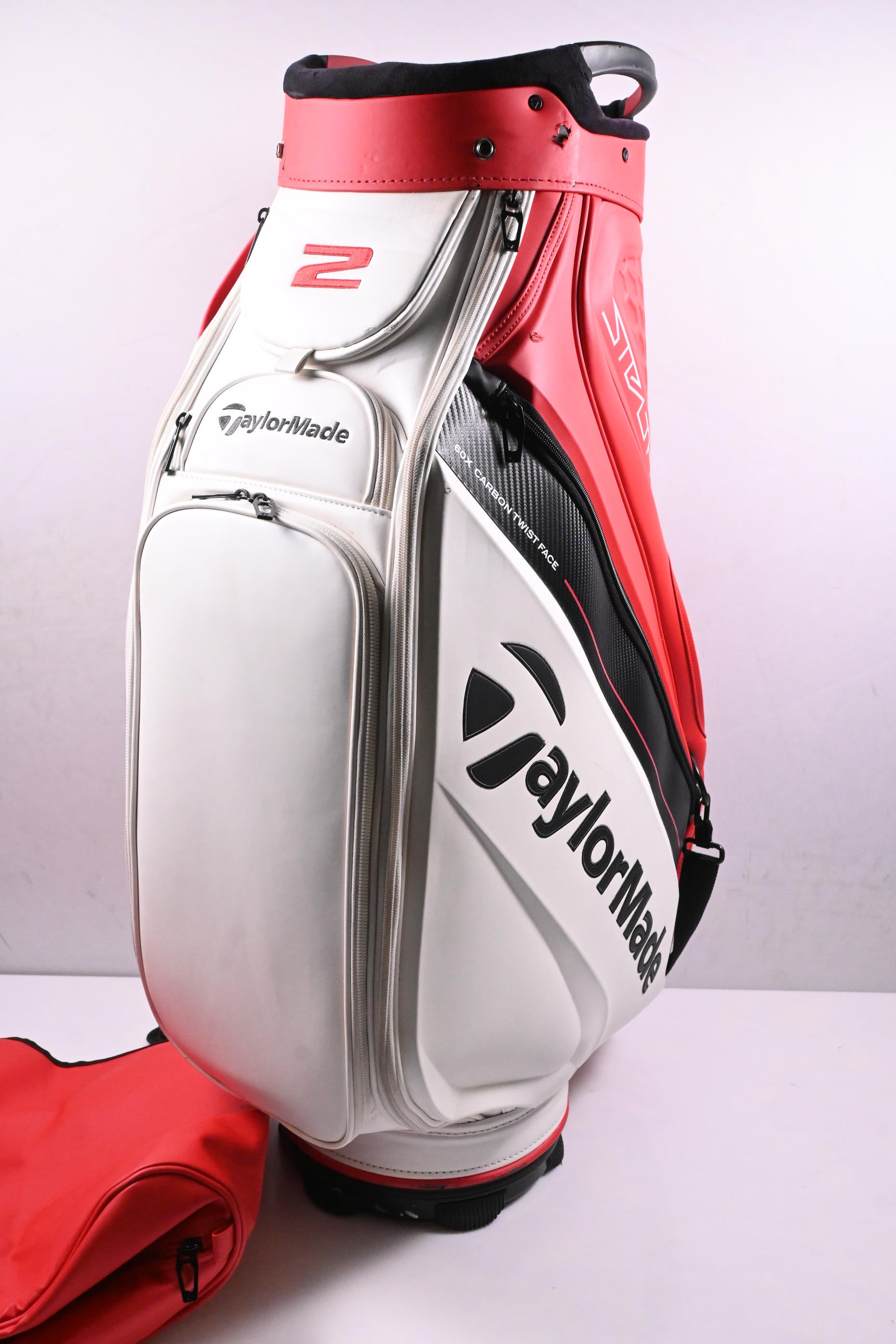 Taylormade Stealth 2 Tour Bag / 6-Way Divider / Red, White