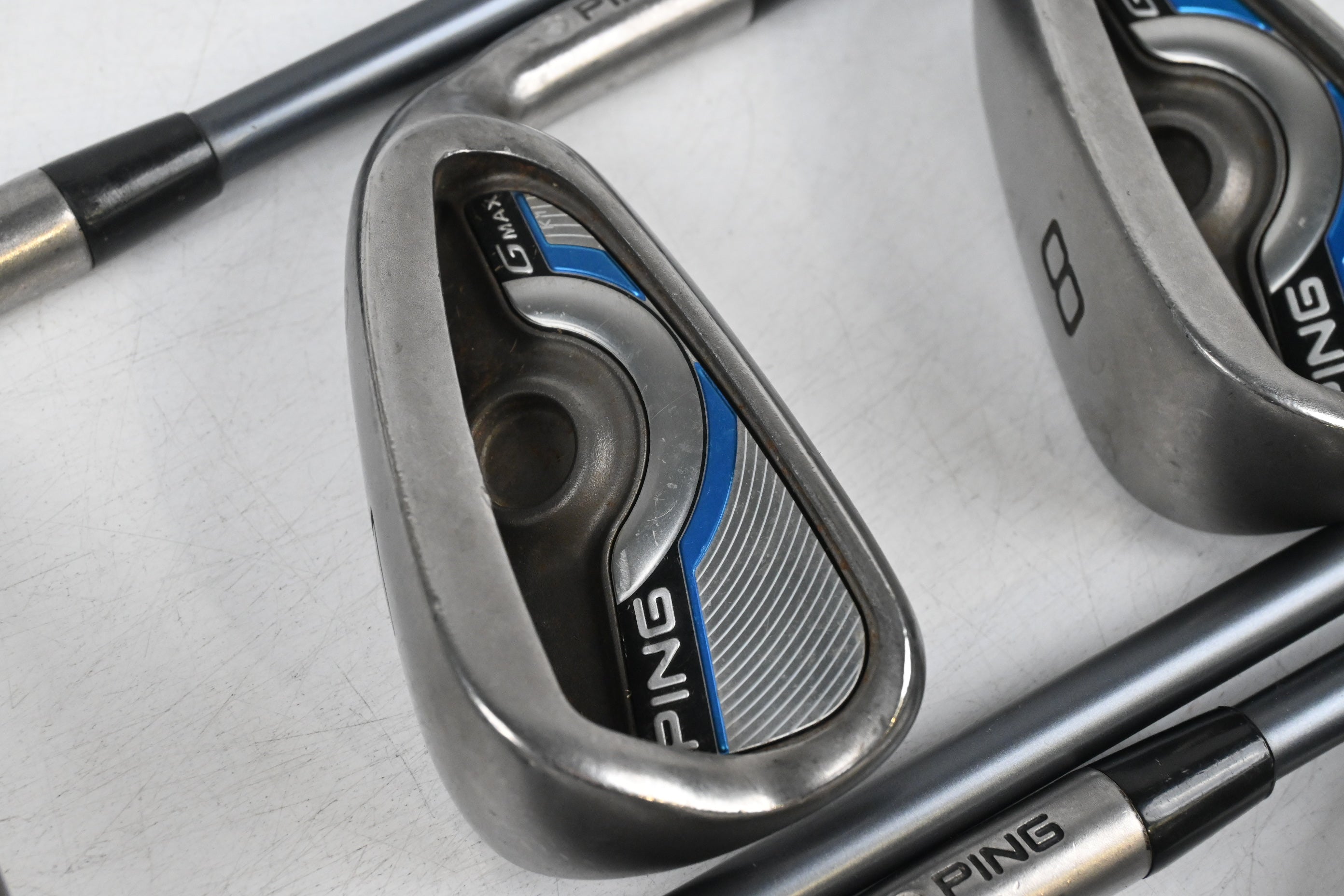 Ping GMax Irons / 6-PW+SW / Silver Dot / Regular Flex Ping CFS 70 Shafts