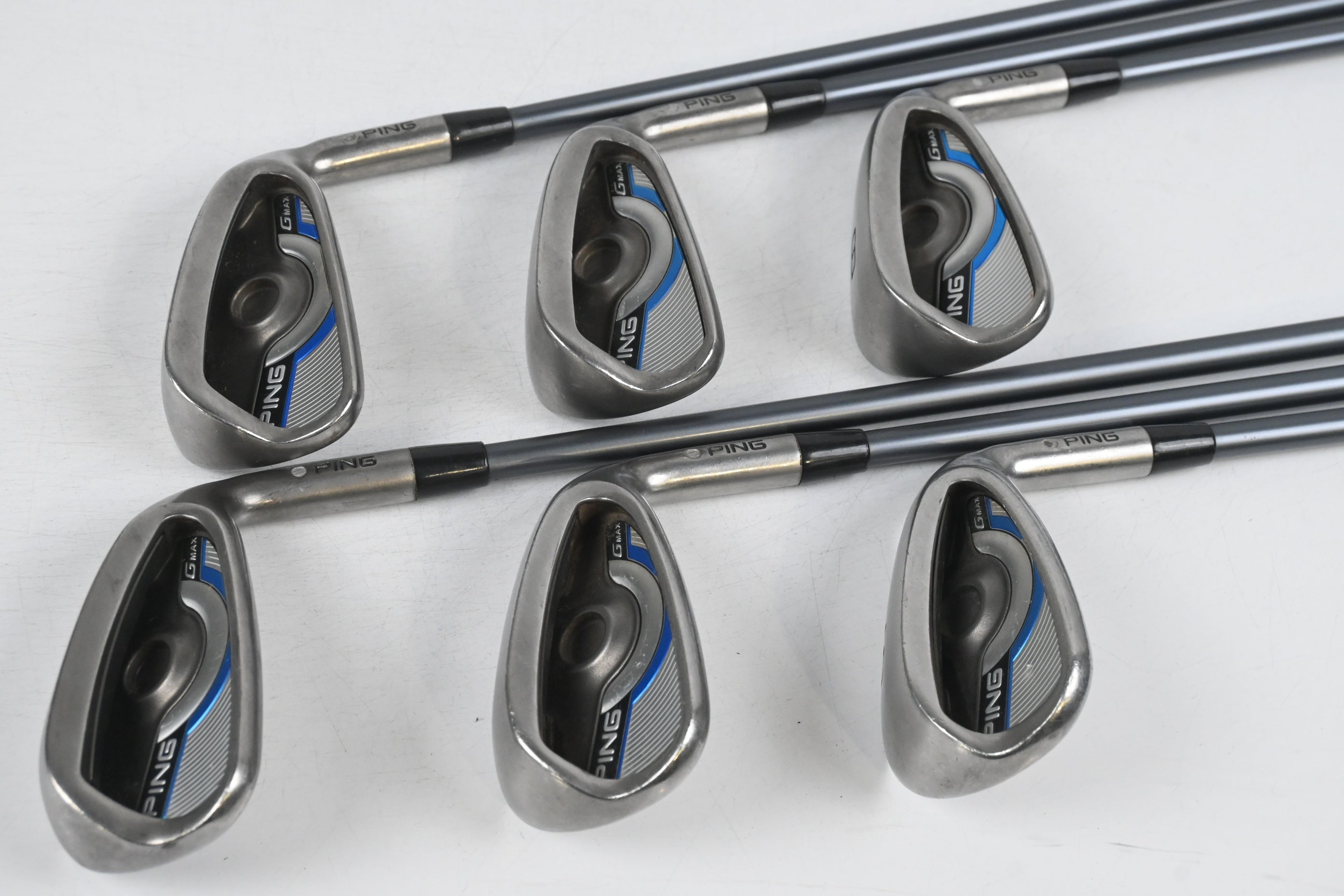 Ping GMax Irons / 6-PW+SW / Silver Dot / Regular Flex Ping CFS 70 Shafts