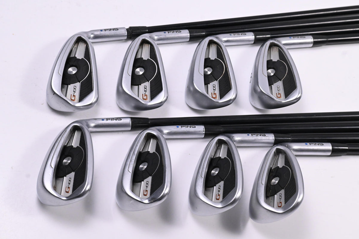 Ping G400 Irons / 5-PW+GW+SW / Blue Dot / Regular Flex Ping Alta CB Shafts