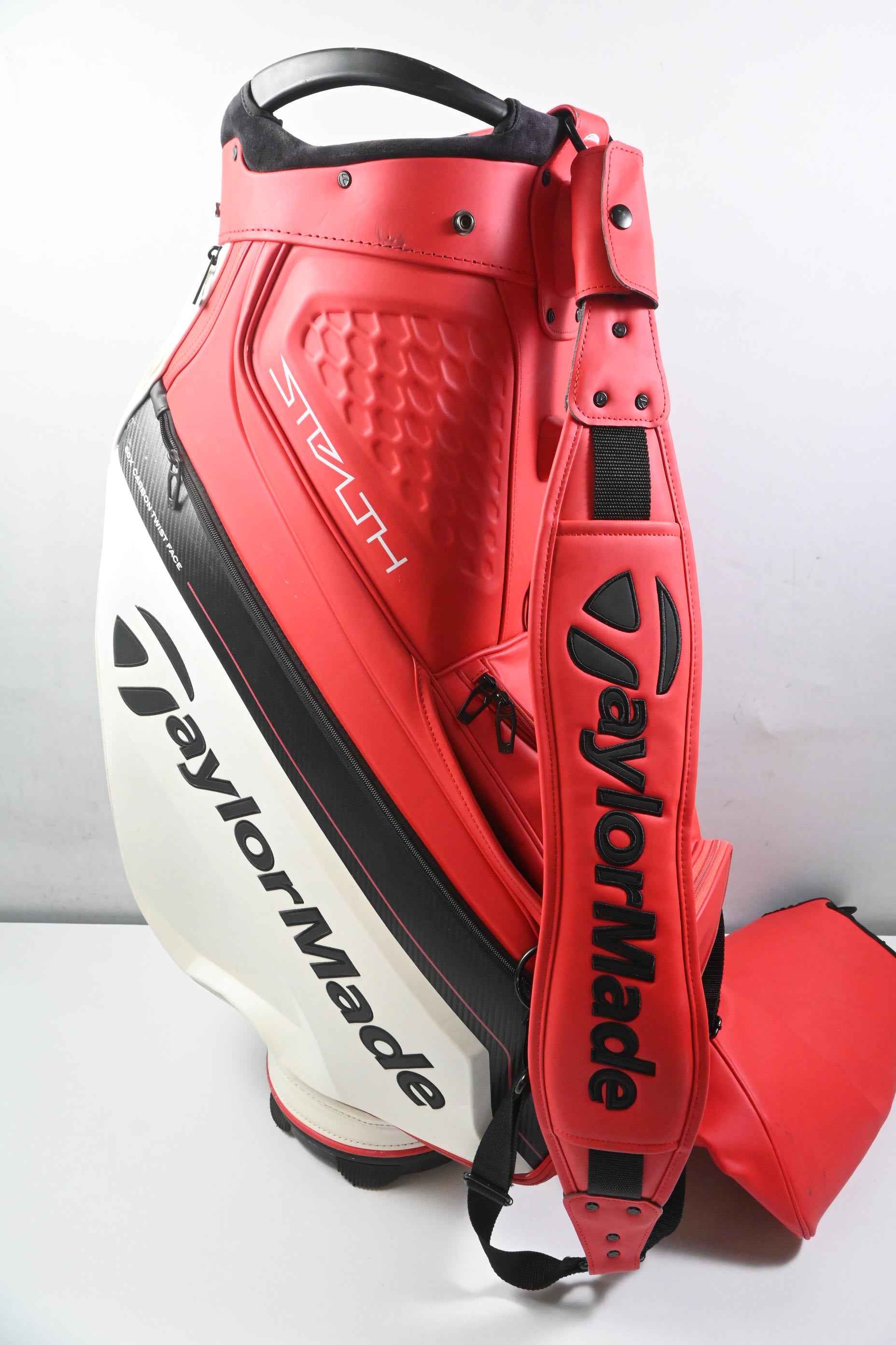 Taylormade Stealth 2 Tour Bag / 6-Way Divider / Red, White & Black