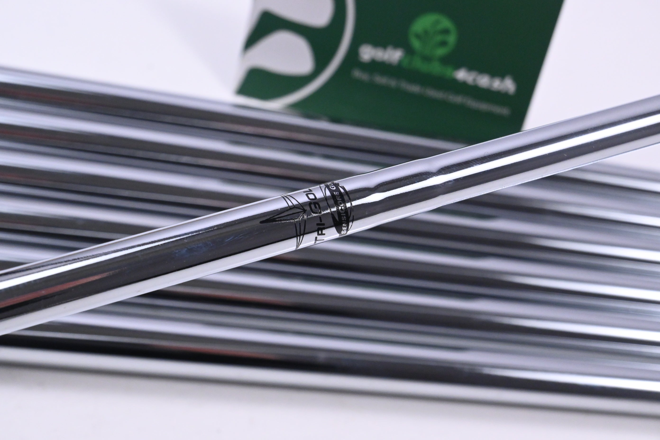 True Temper Tri-Gold Sensicore Iron Shafts / X-Flex / Set of 7 / .355" Taper Tip