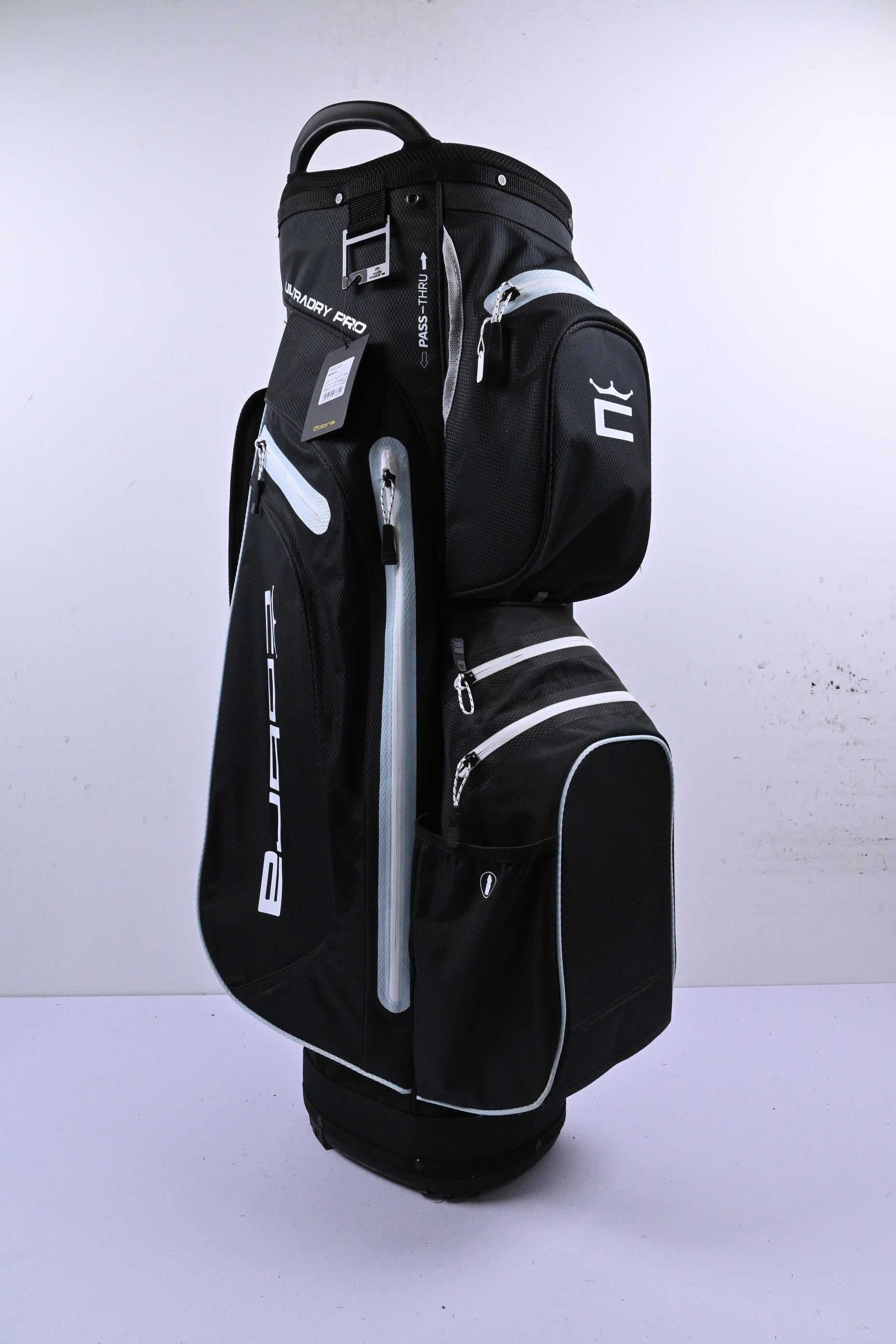 Cobra Ultradry Pro Cart Bag / 14-Way Divider / Black & White