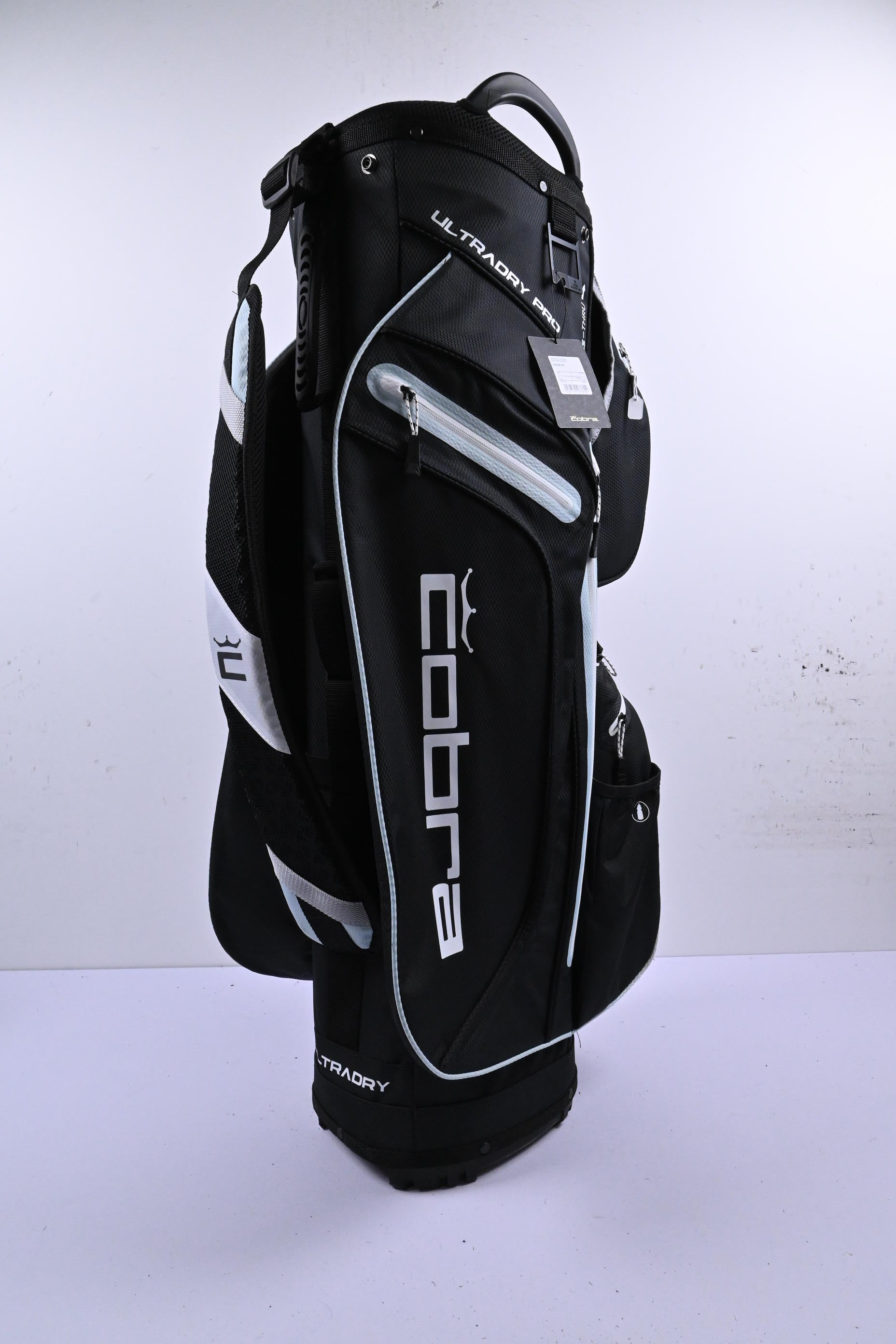 Cobra Ultradry Pro Cart Bag / 14-Way Divider / Black & White