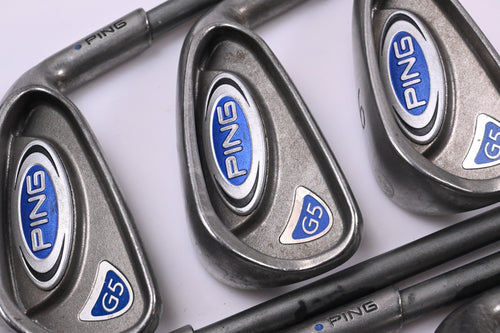 Ping G5 Irons / 4-PW / Blue Dot / Regular Flex Ping TFC 100 I Shafts