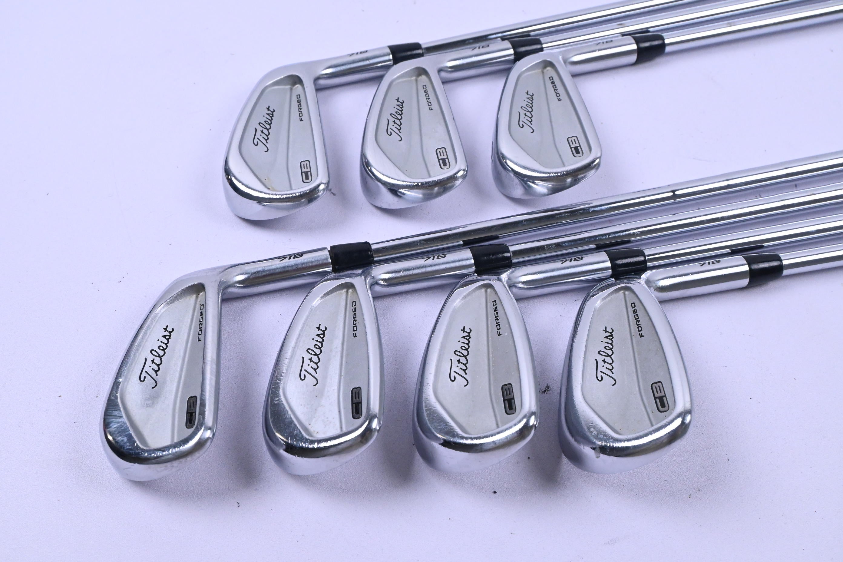 Titleist 718 CB Irons / 4-PW / Stiff Flex KBS Tour Shafts