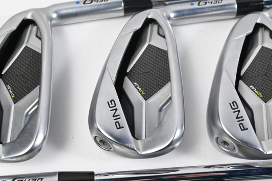 Ping G430 Irons / 6-PW+GW+SW / Blue Dot / Regular Flex Ping AWT 2.0 Shafts