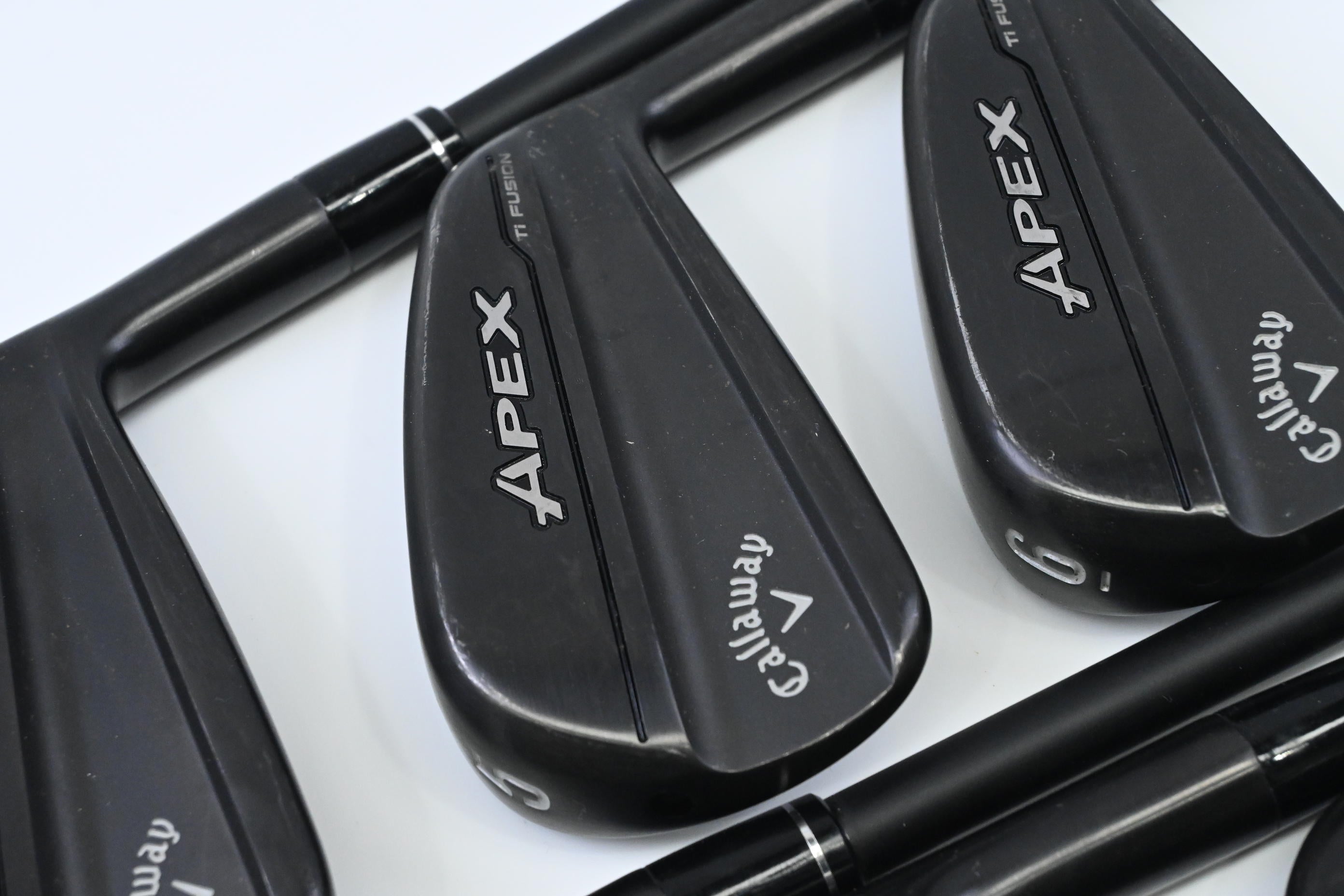 Callaway Apex Ti Fusion Irons / 4-9 Iron / Stiff Flex MMT 80 Shafts