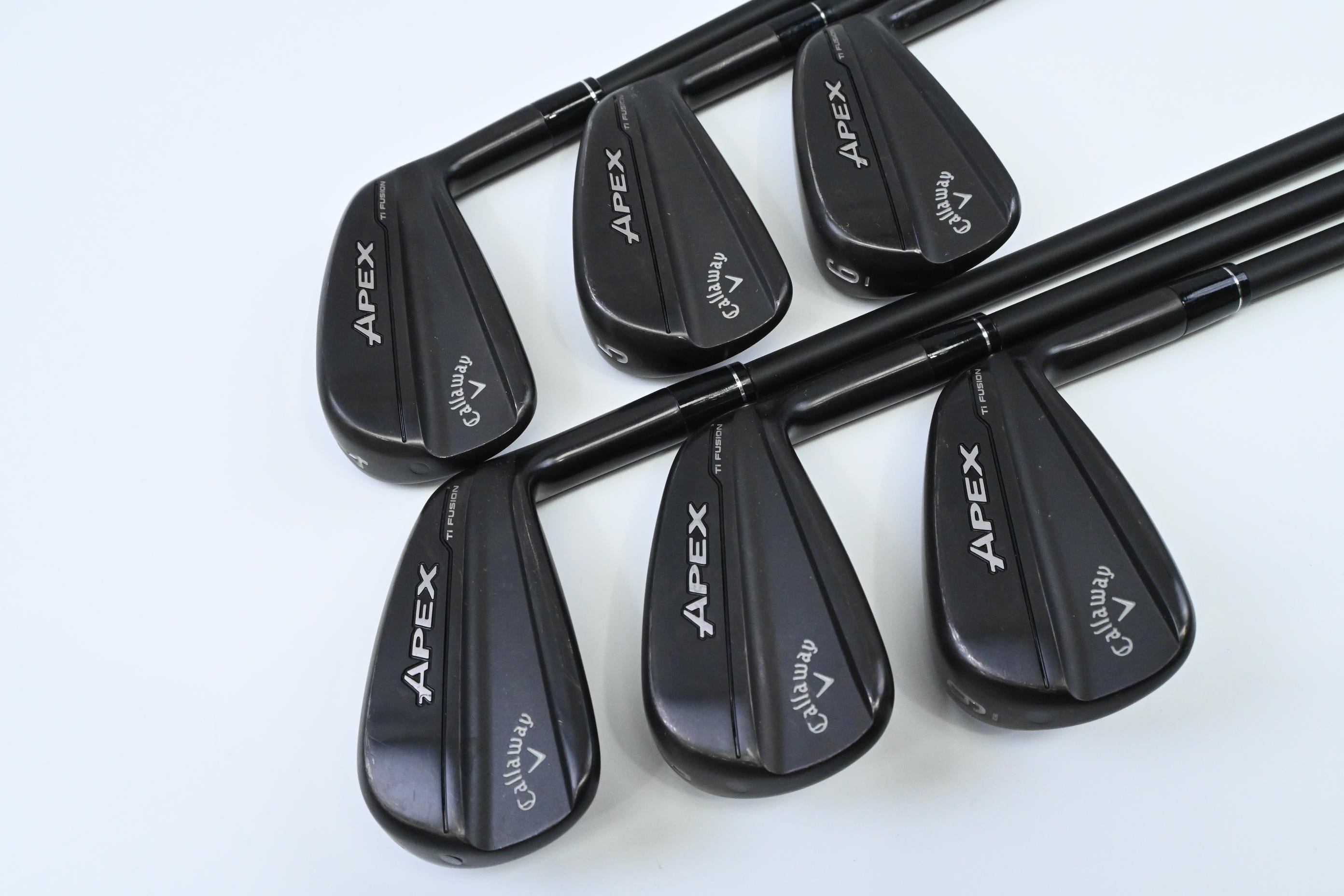 Callaway Apex Ti Fusion Irons / 4-9 Iron / Stiff Flex MMT 80 Shafts