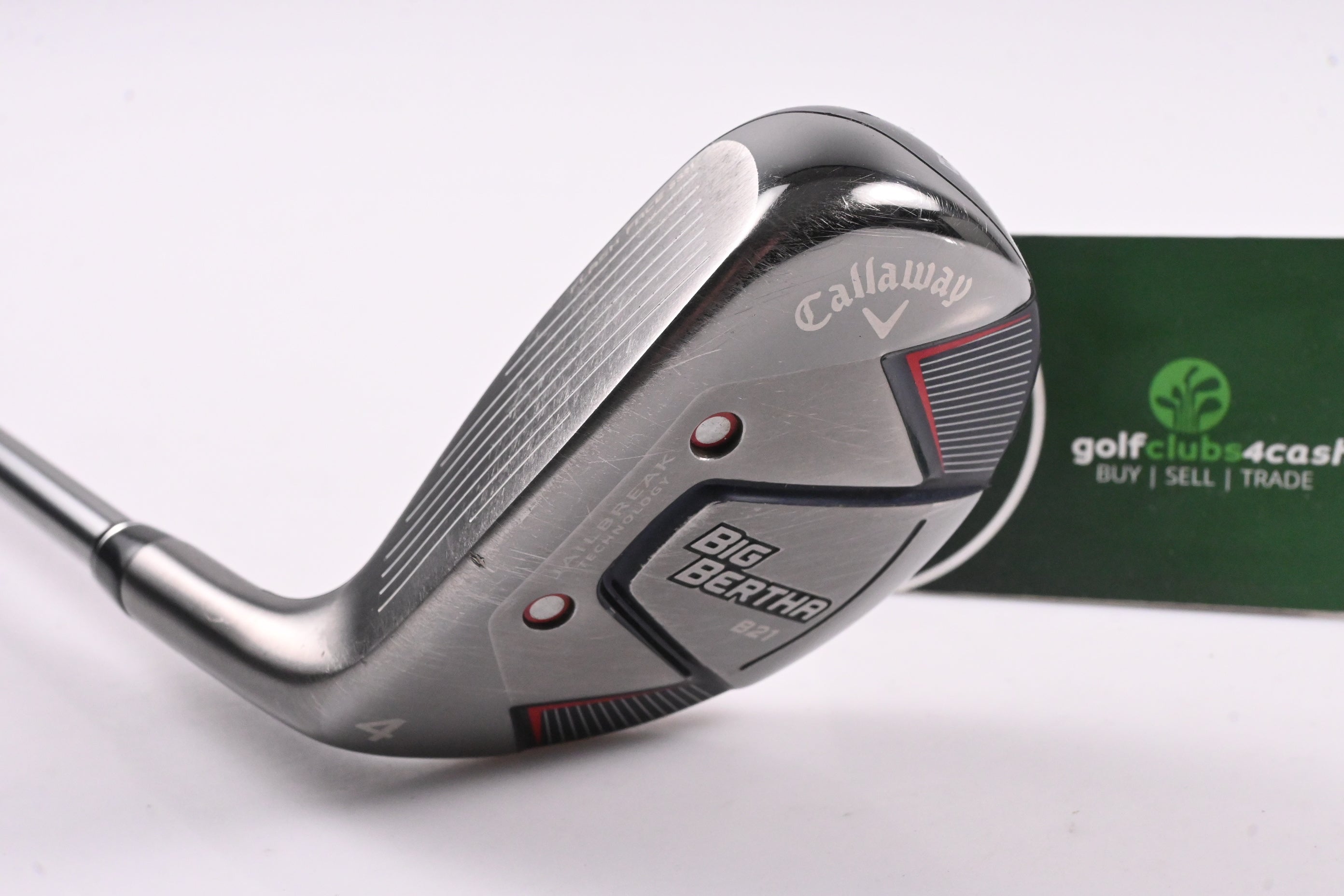 Left Hand Callaway Big Bertha B21 #4 Hybrid / 21 Degree / Stiff Flex RCH 65