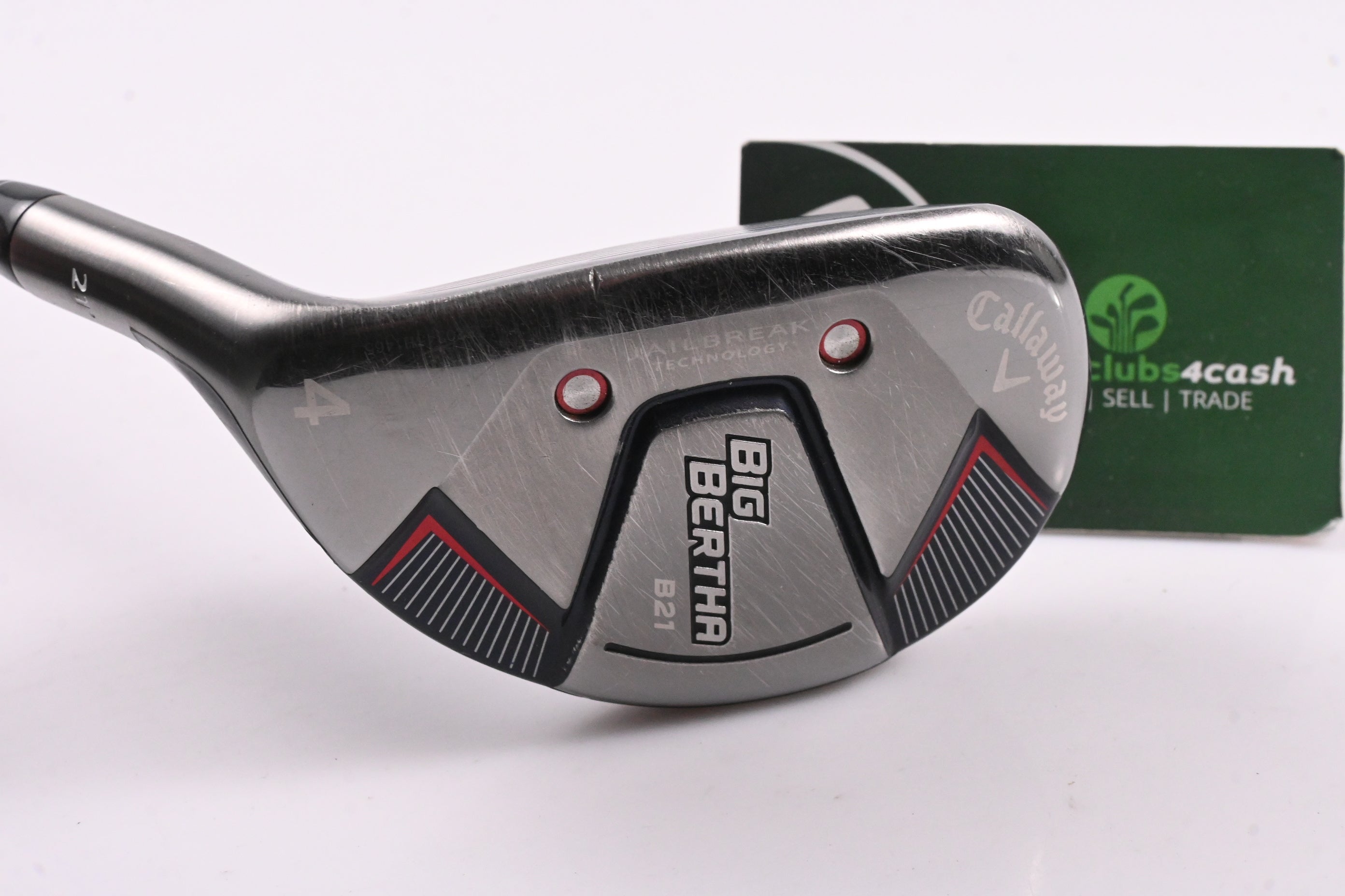 Left Hand Callaway Big Bertha B21 #4 Hybrid / 21 Degree / Stiff Flex RCH 65
