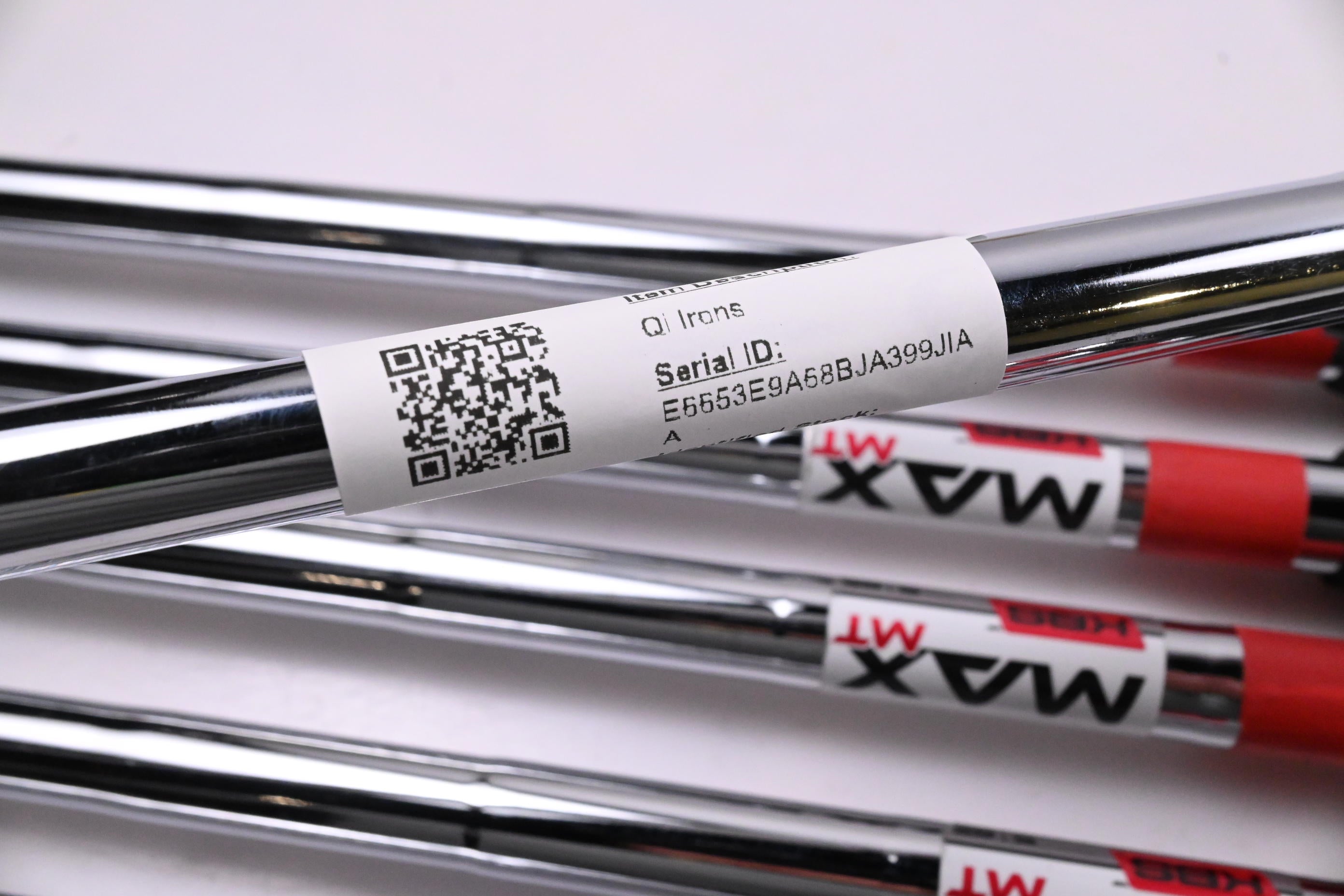 Taylormade Qi Irons / 5-PW+SW / Stiff Flex KBS MAX MT 85 Shafts