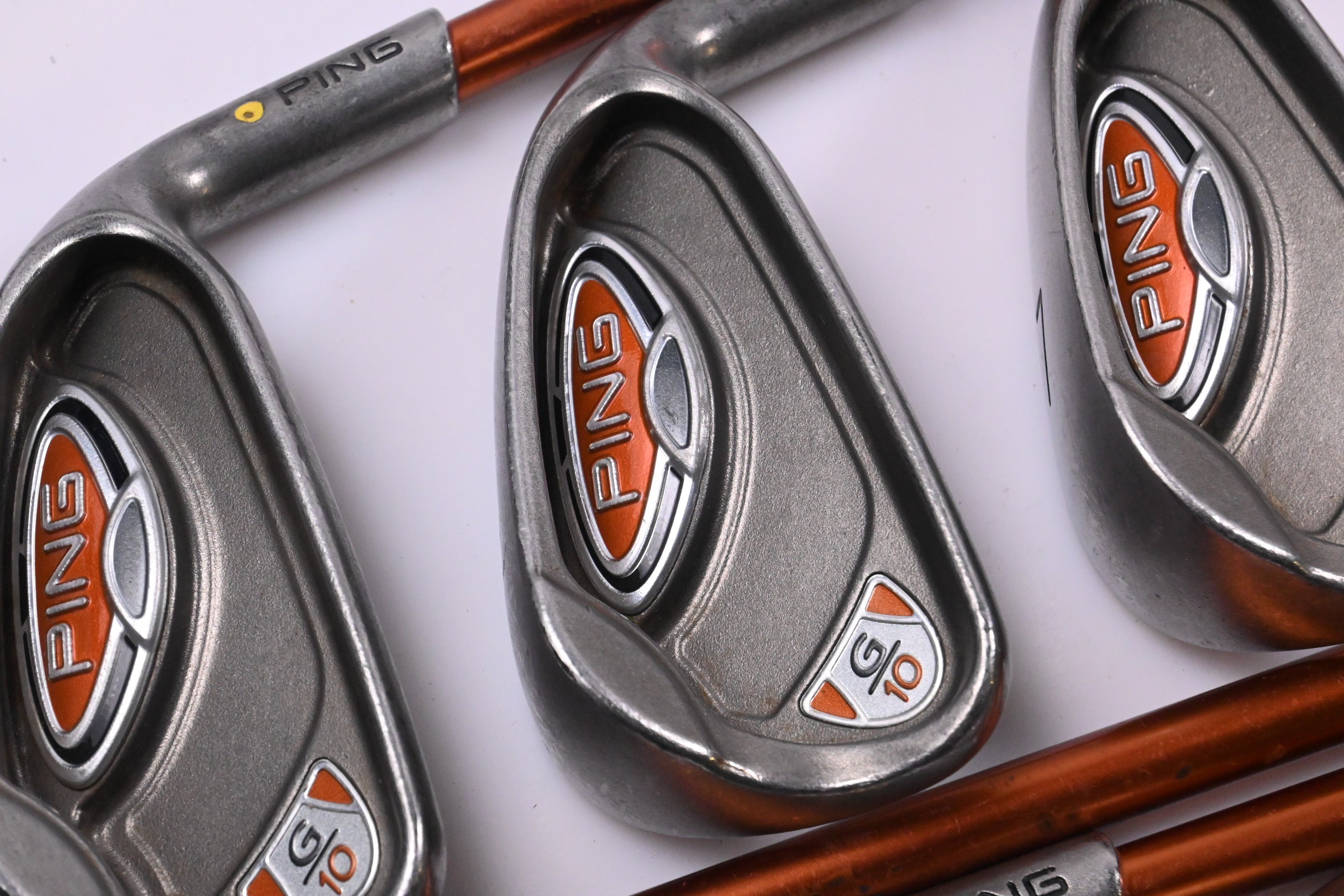 Ping G10 Irons / 5-PW+SW / Yellow Dot / Regular Flex Ping TFC 129 I Shafts