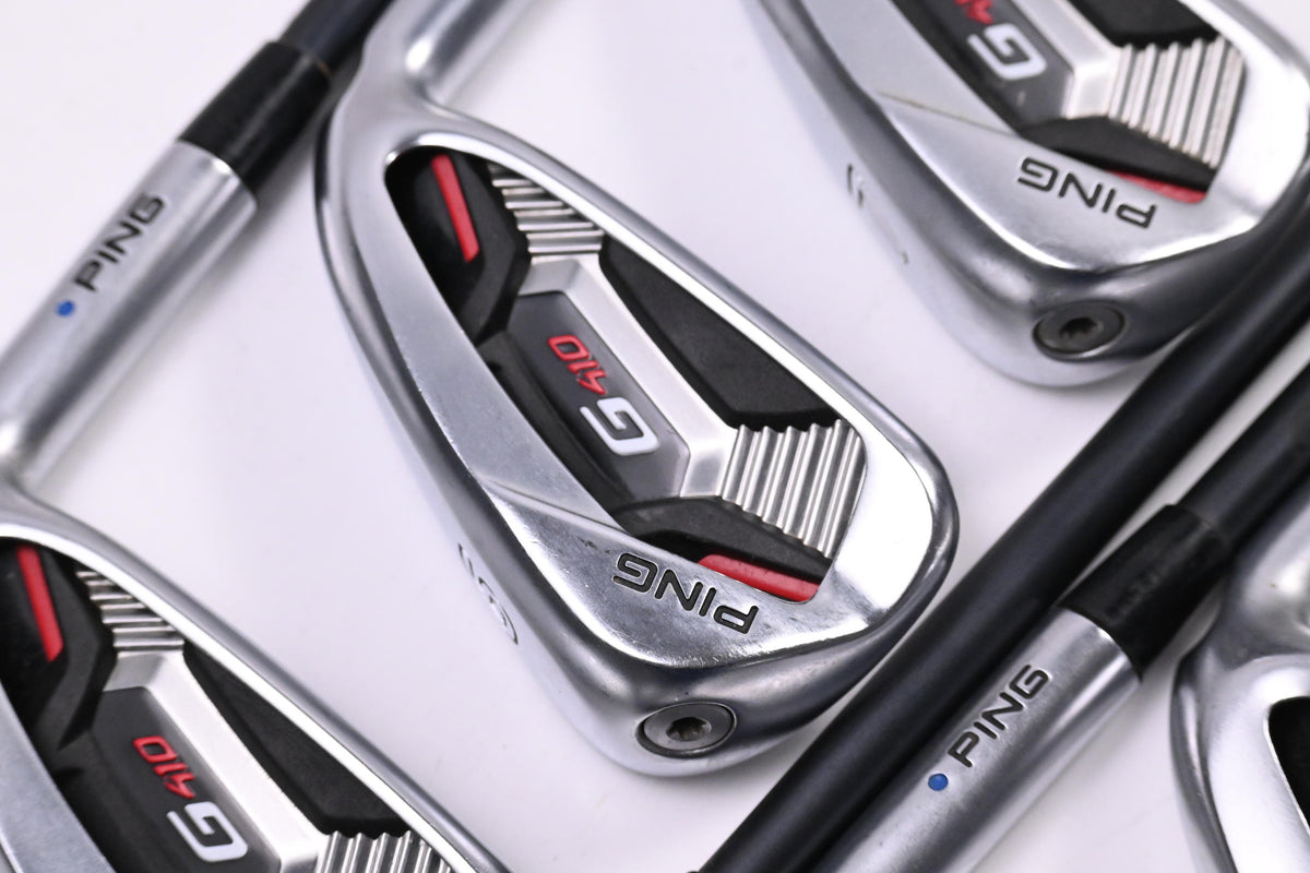 Ping G410 Irons / 5-PW+SW / Blue Dot / Regular Flex Ping Alta CB Red Shafts