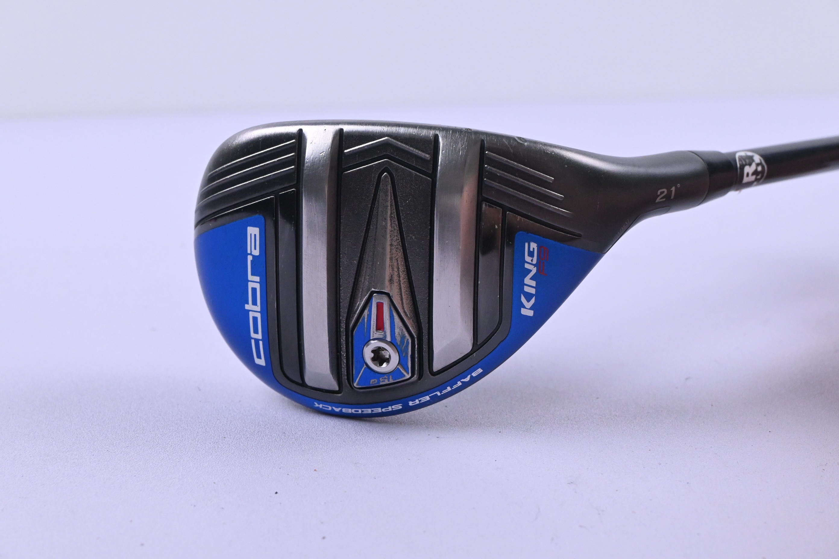 Cobra King F9 One Length #4 Hybrid / 21 Degree / Regular Flex Atmos Silver 7