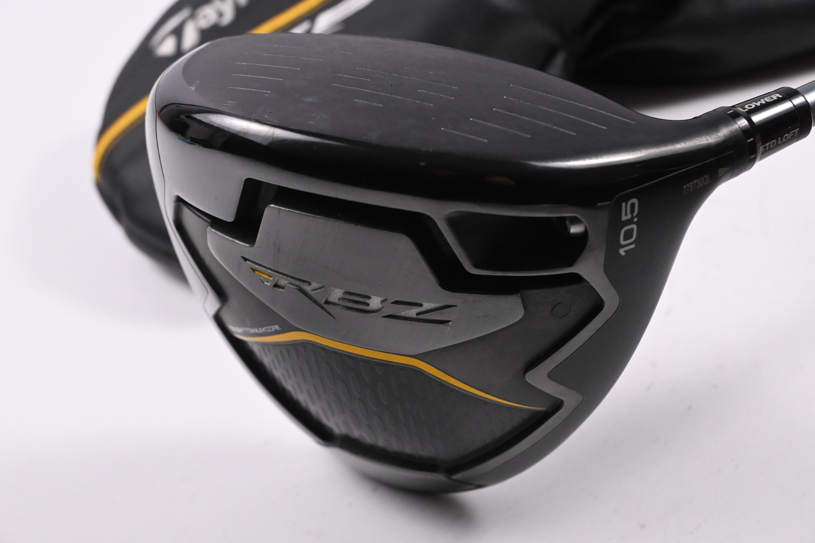 Taylormade RBZ Black Driver / 10.5 Degree / Stiff Flex Ozik White Tie 55 Shaft
