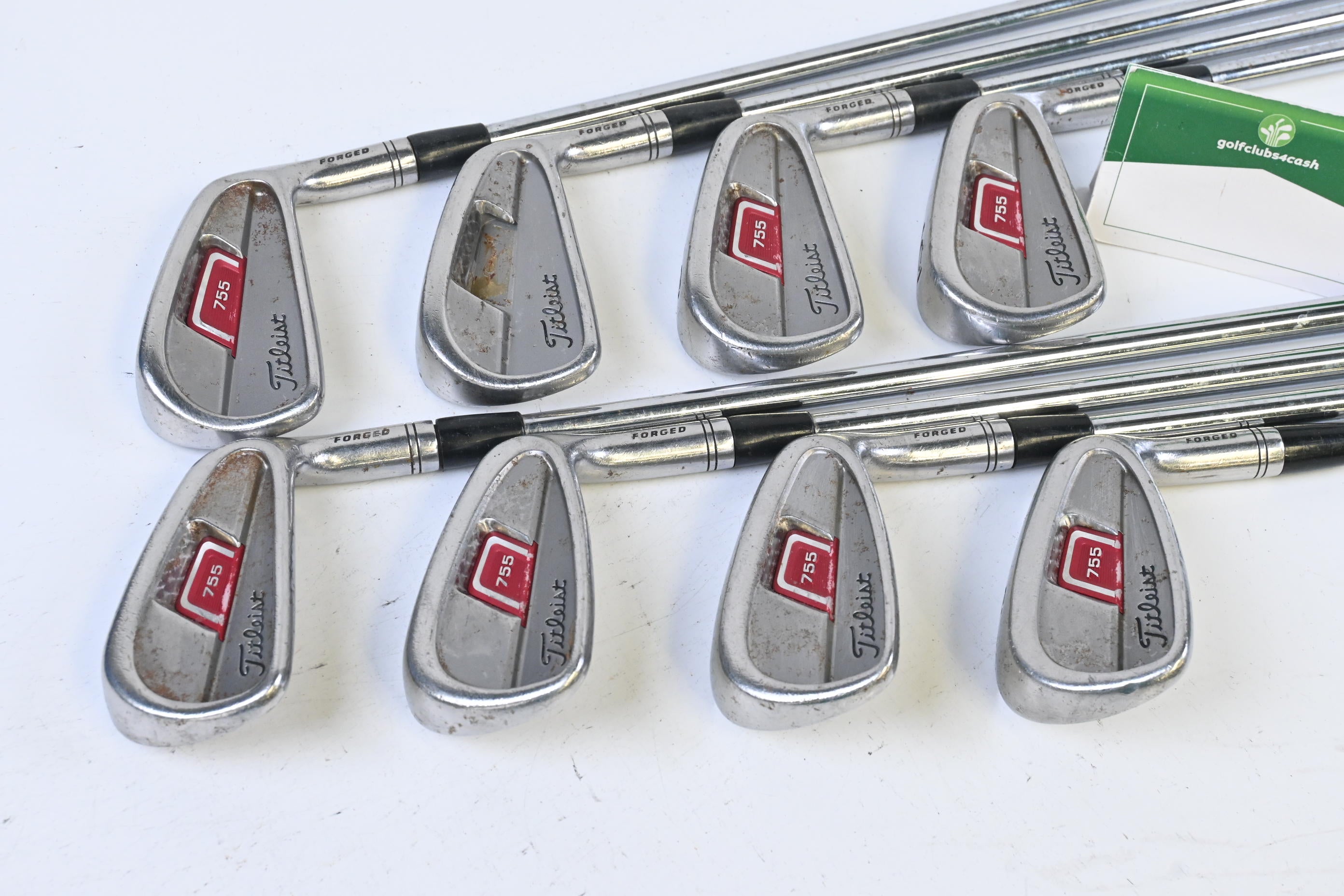 Titleist 755 Forged Irons / 3-PW / Stiff Flex Rifle Precision Flighted Shafts