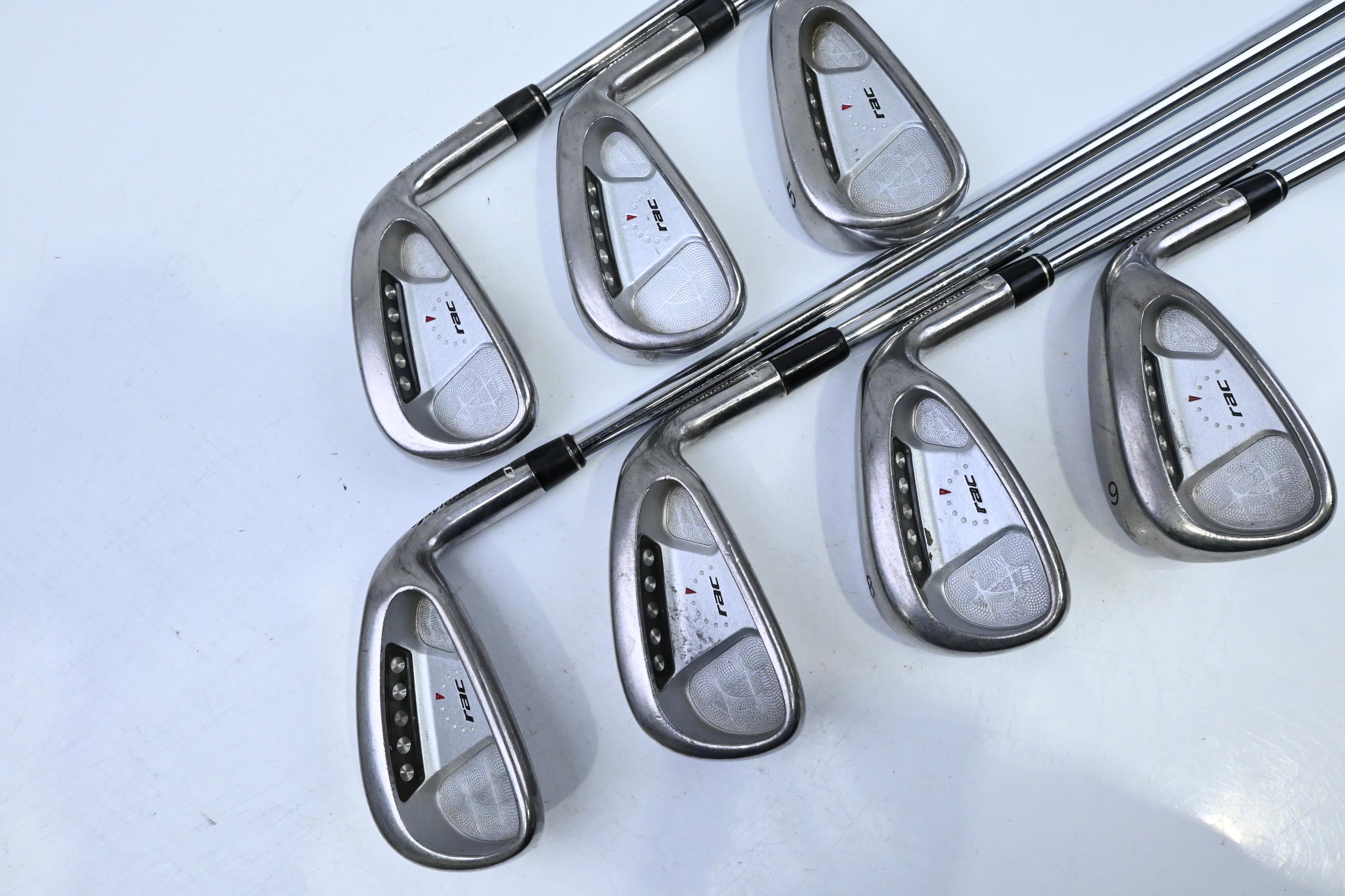 Taylormade RAC OS Irons / 3-9 / Stiff Flex Taylormade Light Metal Precision 95
