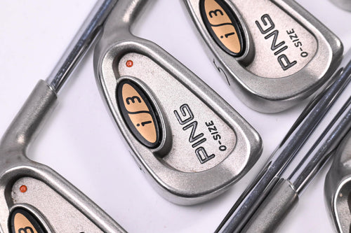 Ping i3 O-Size Irons / 3-PW+SW / Brown Dot / Stiff Flex Ping Cushin Shafts