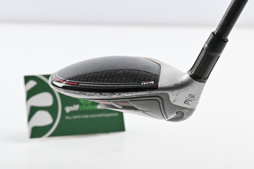 Left Hand Taylormade M4 #3 Wood / 15 Degree / Stiff Flex Fujikura Atmos Red 6