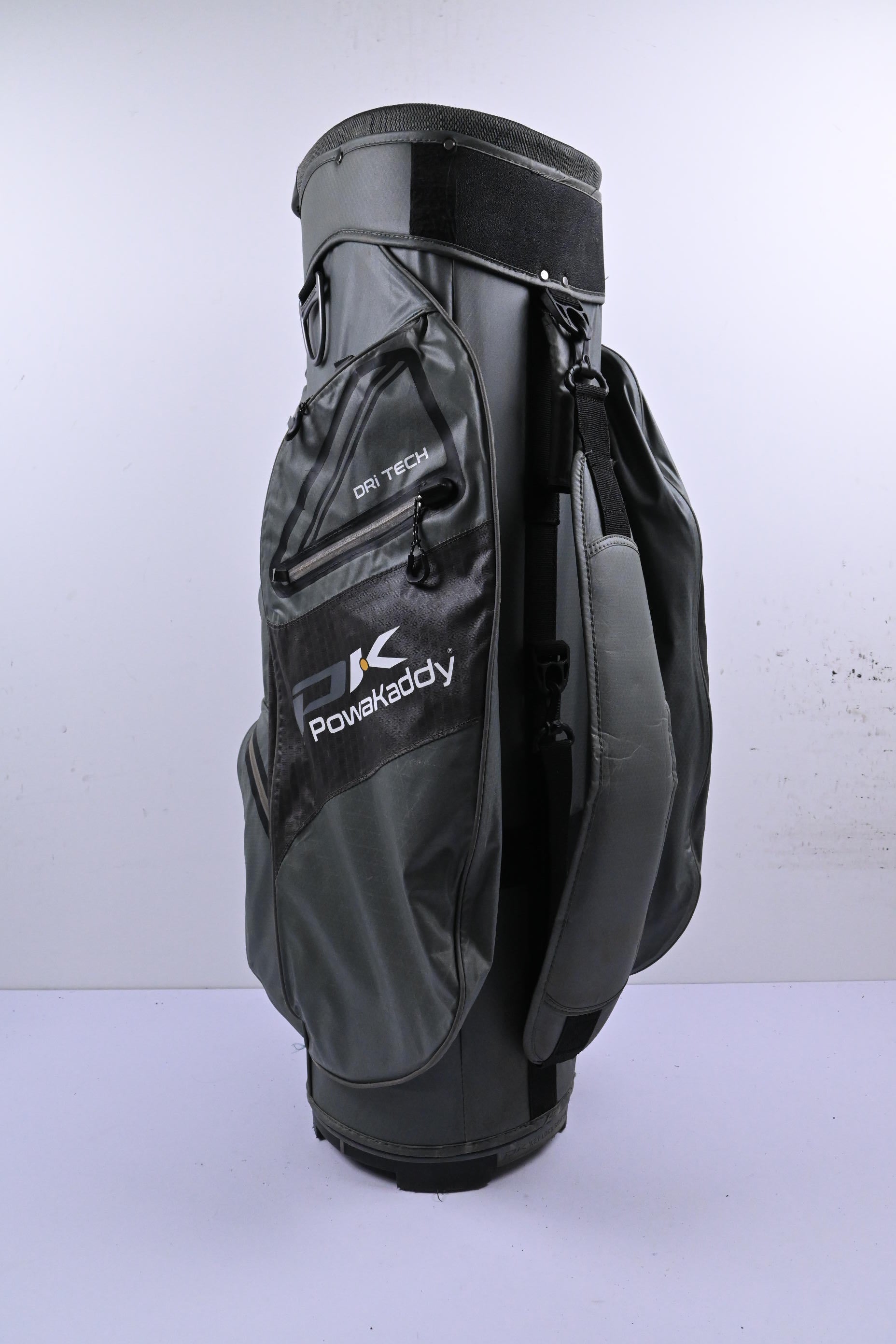 Powakaddy Dri Tech Cart Bag / 14-Way Divider / Grey & Black