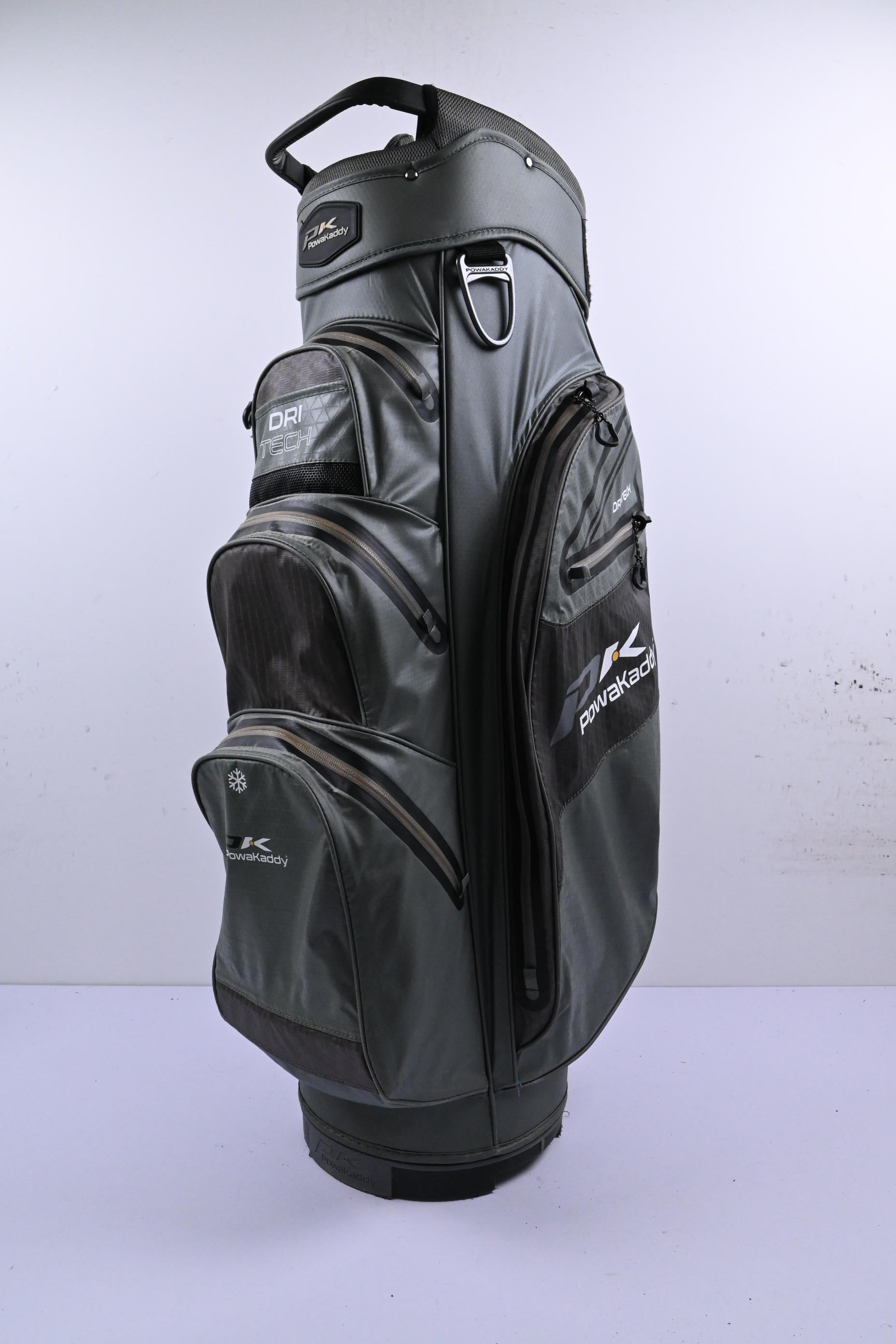Powakaddy Dri Tech Cart Bag / 14-Way Divider / Grey & Black