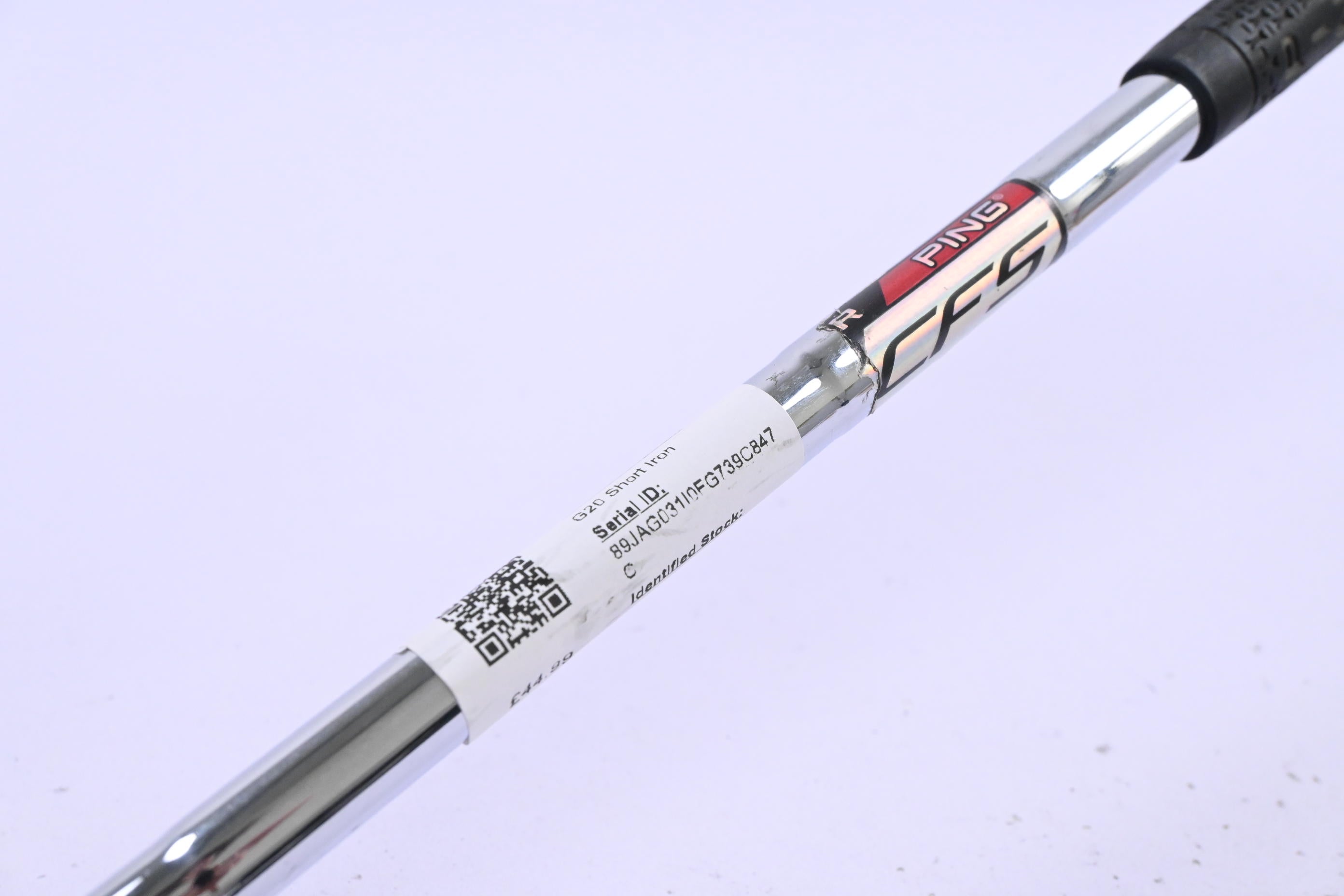 Ping G20 #9 Iron / Black Dot / Regular Flex Ping CFS Shaft