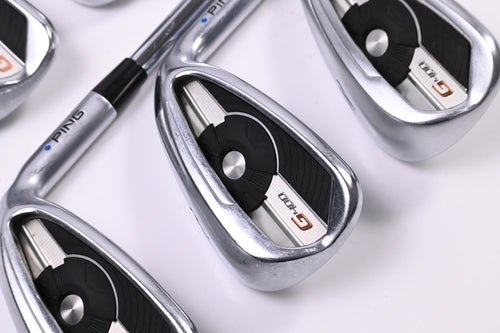 Ping G400 Irons / 6-PW / Blue Dot / Regular Flex Ping AWT 2.0 Shafts