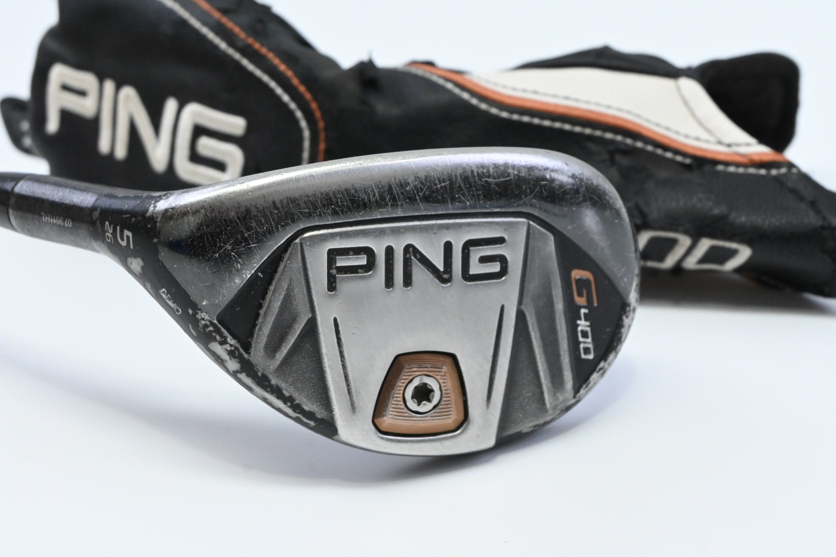 Left Hand Ping G400 #5 Hybrid / 26 Degree / Senior Flex Ping TFC 80 Shaft