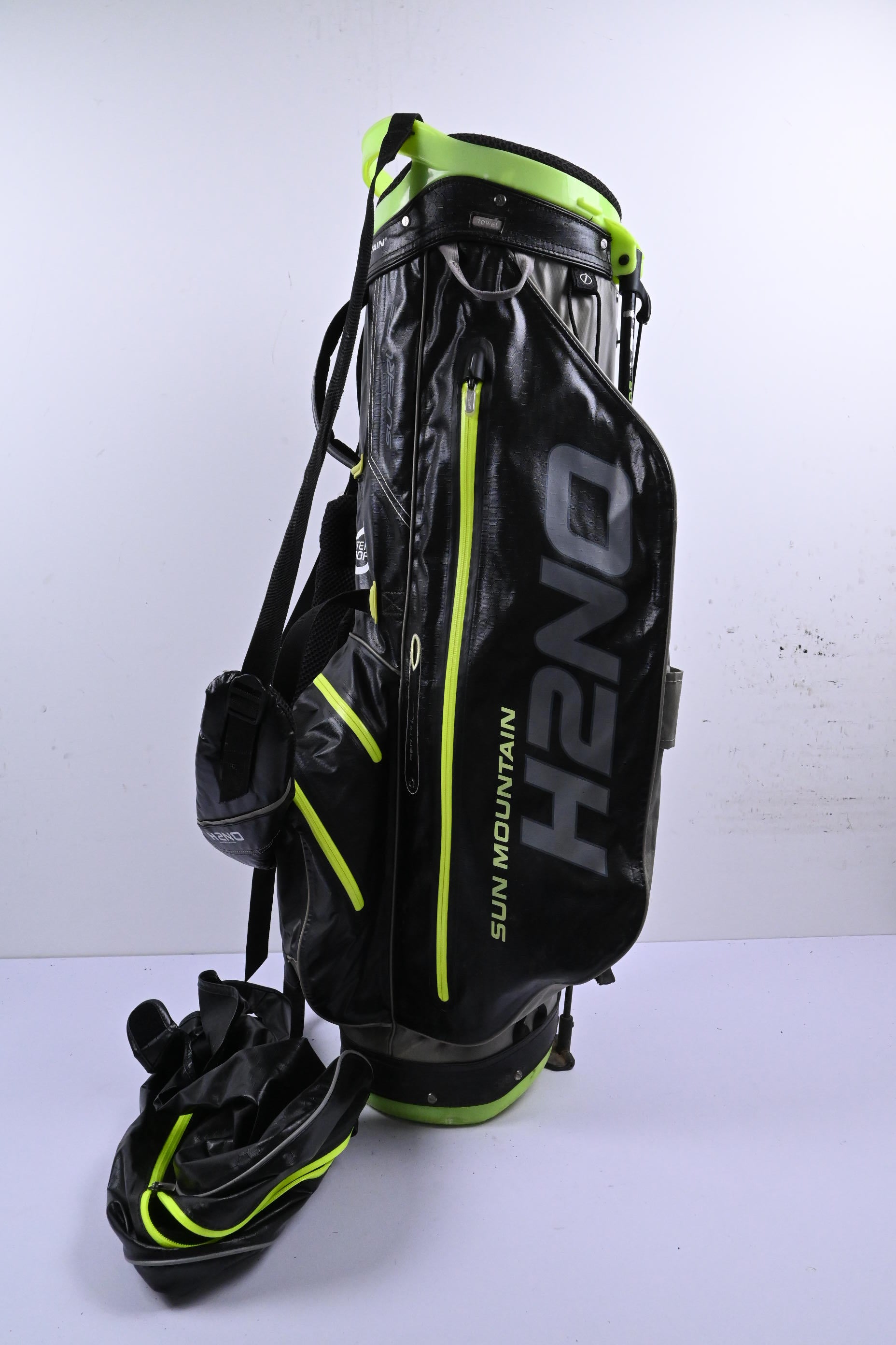 Sun Mountain H2NO Stand Bag / 4-Way Divider / Black & Yellow