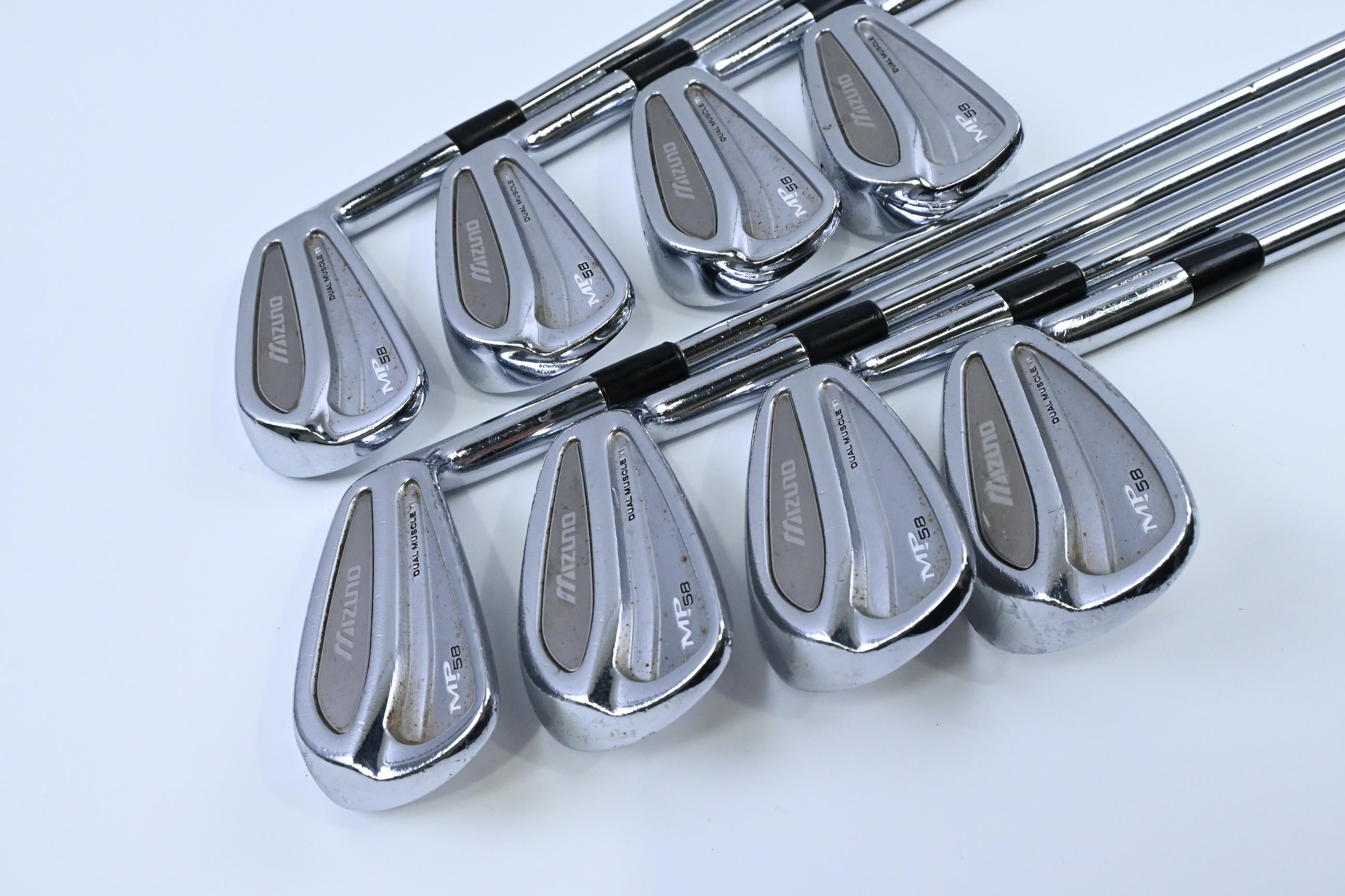Mizuno MP-58 Irons / 3-PW / Stiff Flex Dynamic Gold S300 Shafts